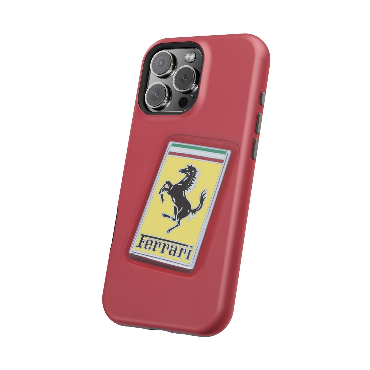 Magnetic iPhone Cases, Legendary Ferrari Badge Design, Tough Phone Case, Protective Cover, Custom Smartphone Shell, Unique Mobile Accessory