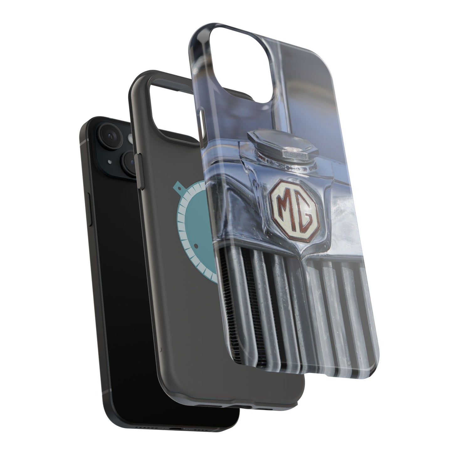 iPhone Case, 1953 MG TD Classic Sports Car Magnetic Tough Case, Vintage Car Gift, Car Enthusiast Phone Cover, Vehicle Lover Tech Accessory,
