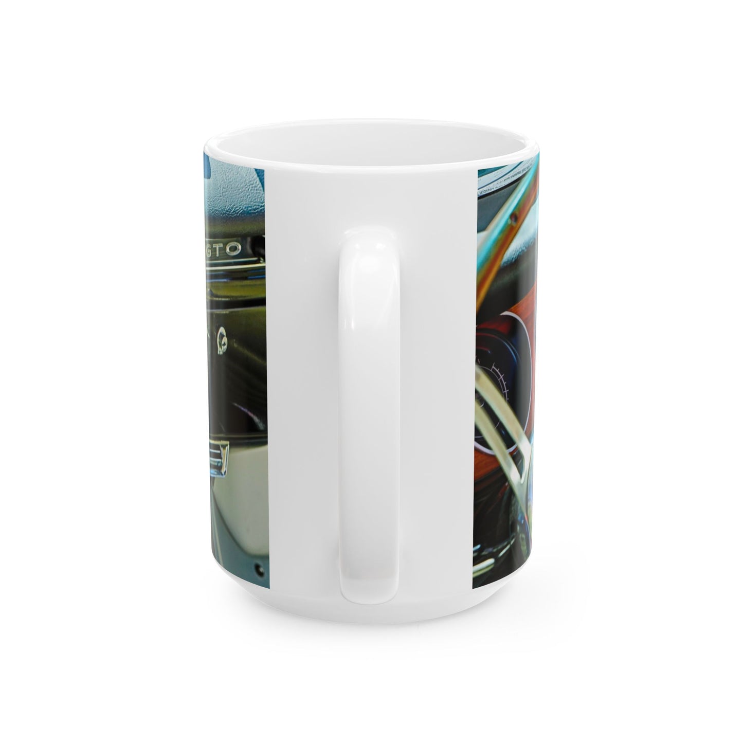 Vintage Muscle Car Ceramic Mug, 1965 Pontiac LeMans GTO Classic Car, Gift for Car Enthusiasts, Coffee Cup, Tea Mug, Gift for Him, Father's