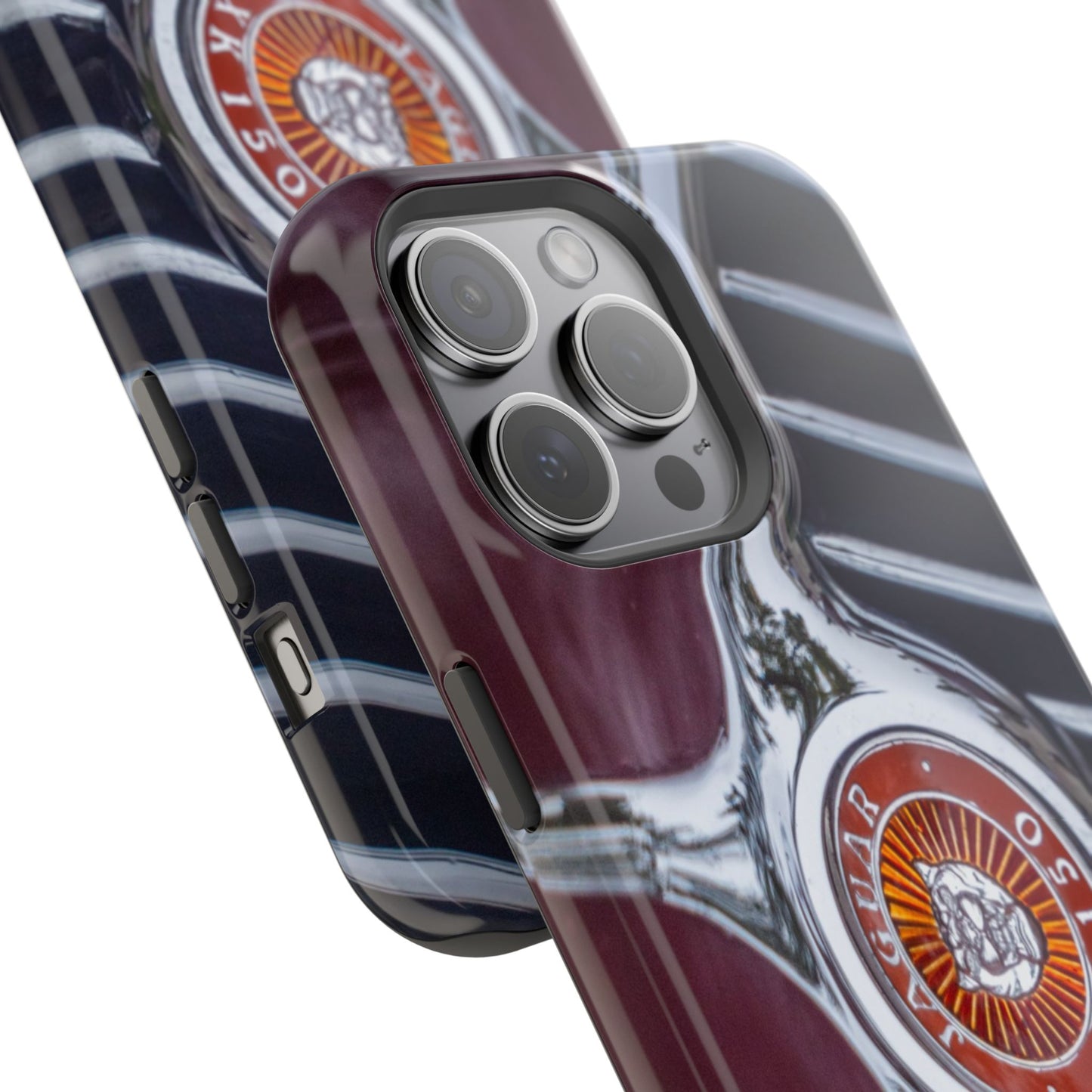 iPhone Cases, Jaguar XK 150 Sports Car Logo, Tough, Magnetic, Protective, Customizable, Car Lover Gift For Him, Father's Day