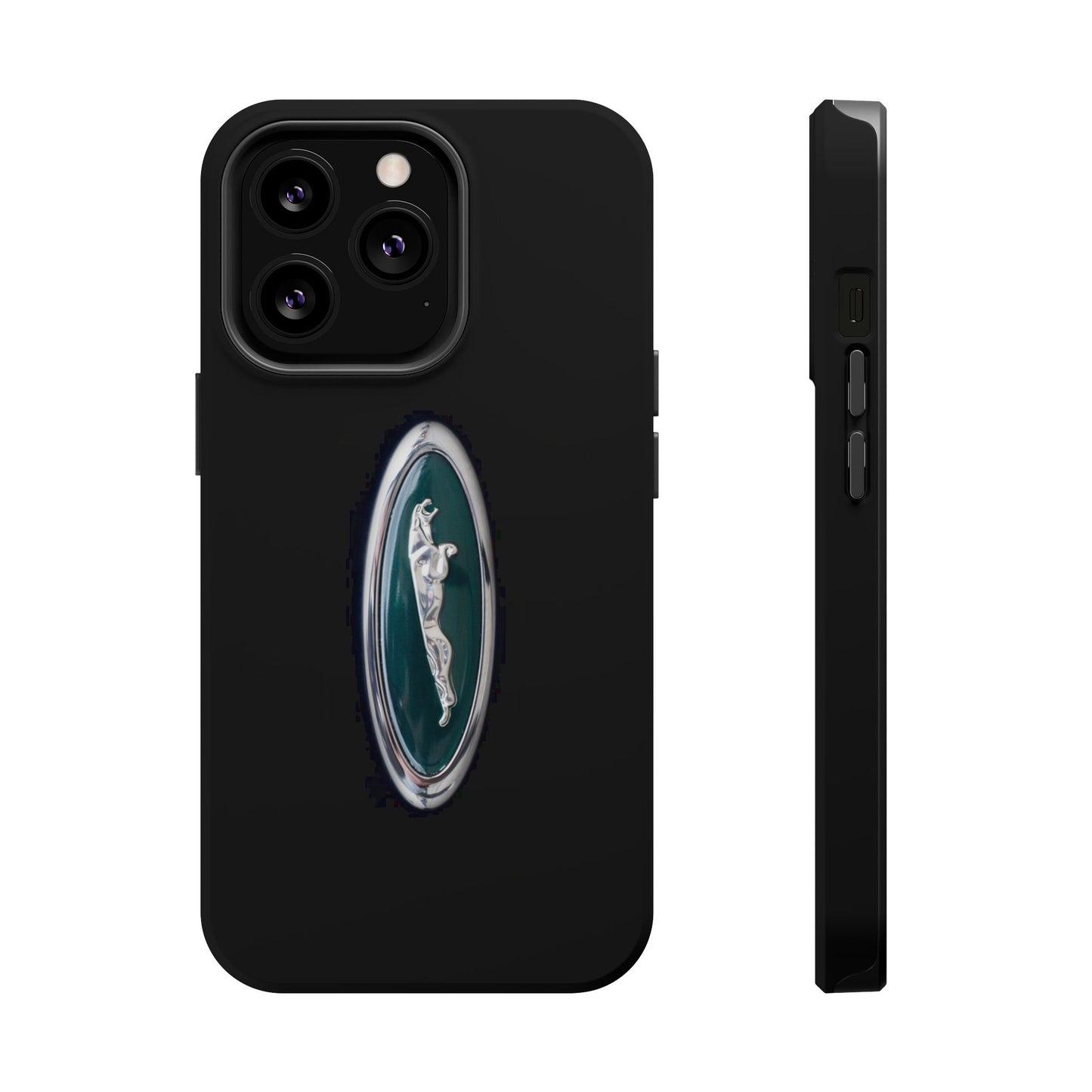 Magnetic Tough Cases, Classic Jaguar 'Leaper' Car Badge, Car Lover Gift, Protective iPhone Cover, Unique Design, Automotive Enthusiast