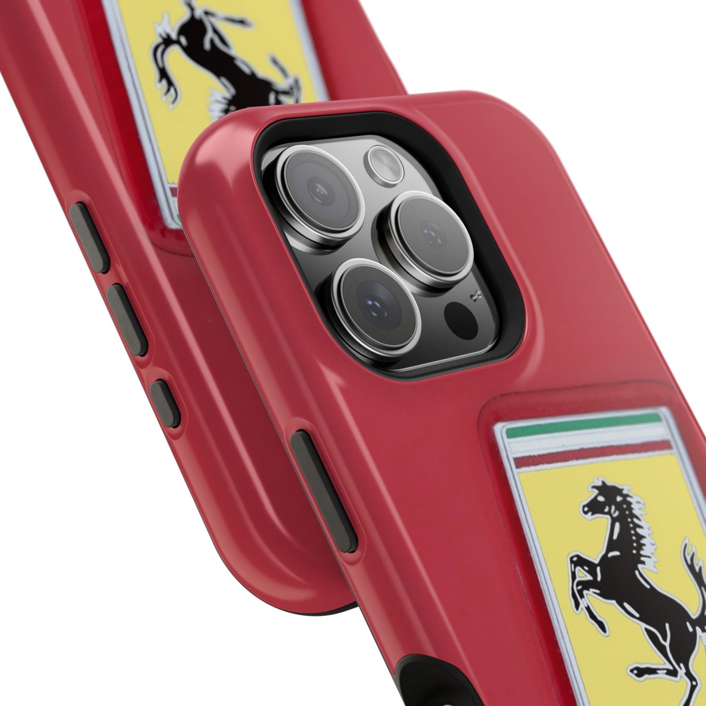 Magnetic iPhone Cases, Legendary Ferrari Badge Design, Tough Phone Case, Protective Cover, Custom Smartphone Shell, Unique Mobile Accessory