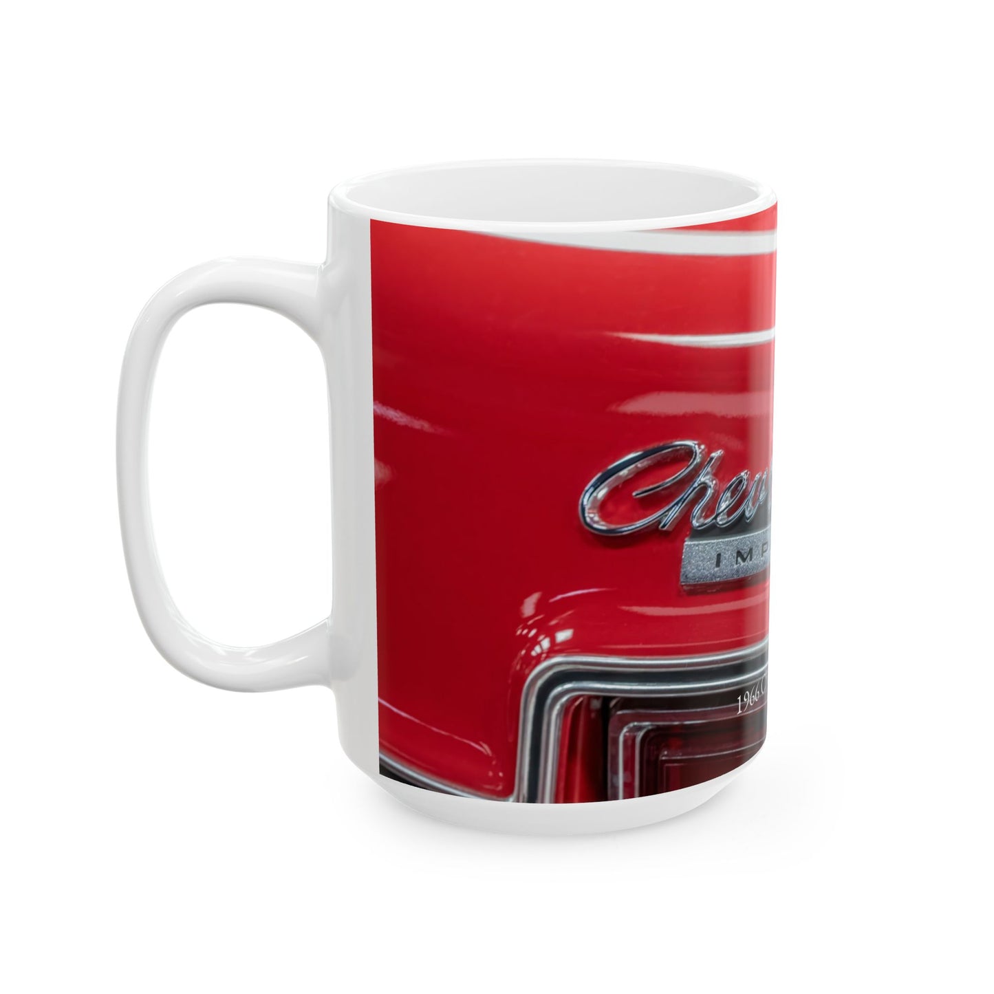 Chevrolet Impala Classic Car Ceramic Mug, Vintage Muscle Car Coffee Cup, Antique Automobile Gift, Hot Rod Drinkware, Car Enthusiast Tea Mug