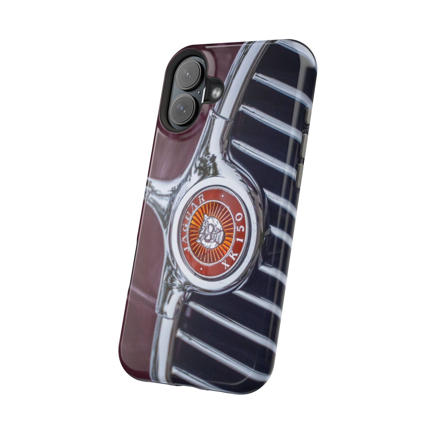 iPhone Cases, Jaguar XK 150 Sports Car Logo, Tough, Magnetic, Protective, Customizable, Car Lover Gift For Him, Father's Day