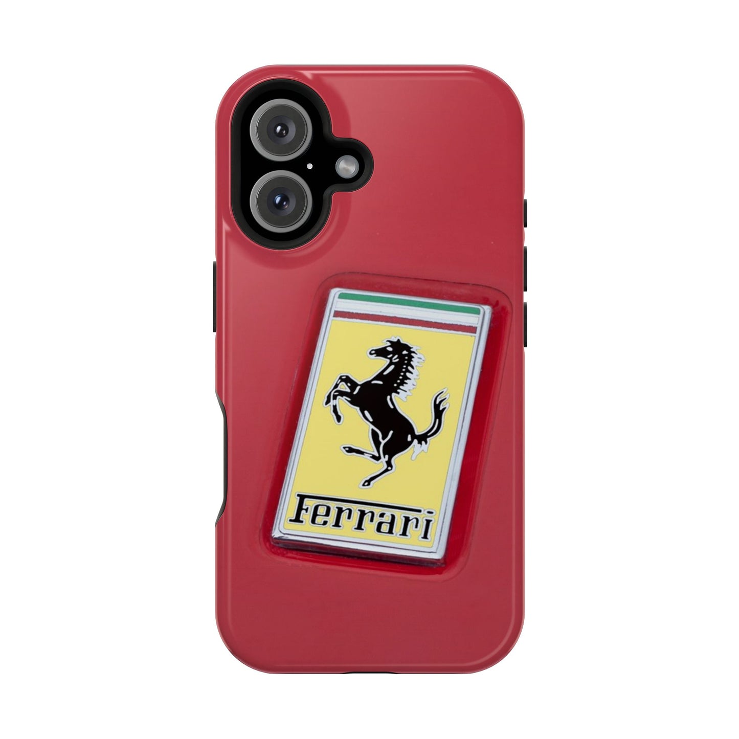 Magnetic iPhone Cases, Legendary Ferrari Badge Design, Tough Phone Case, Protective Cover, Custom Smartphone Shell, Unique Mobile Accessory