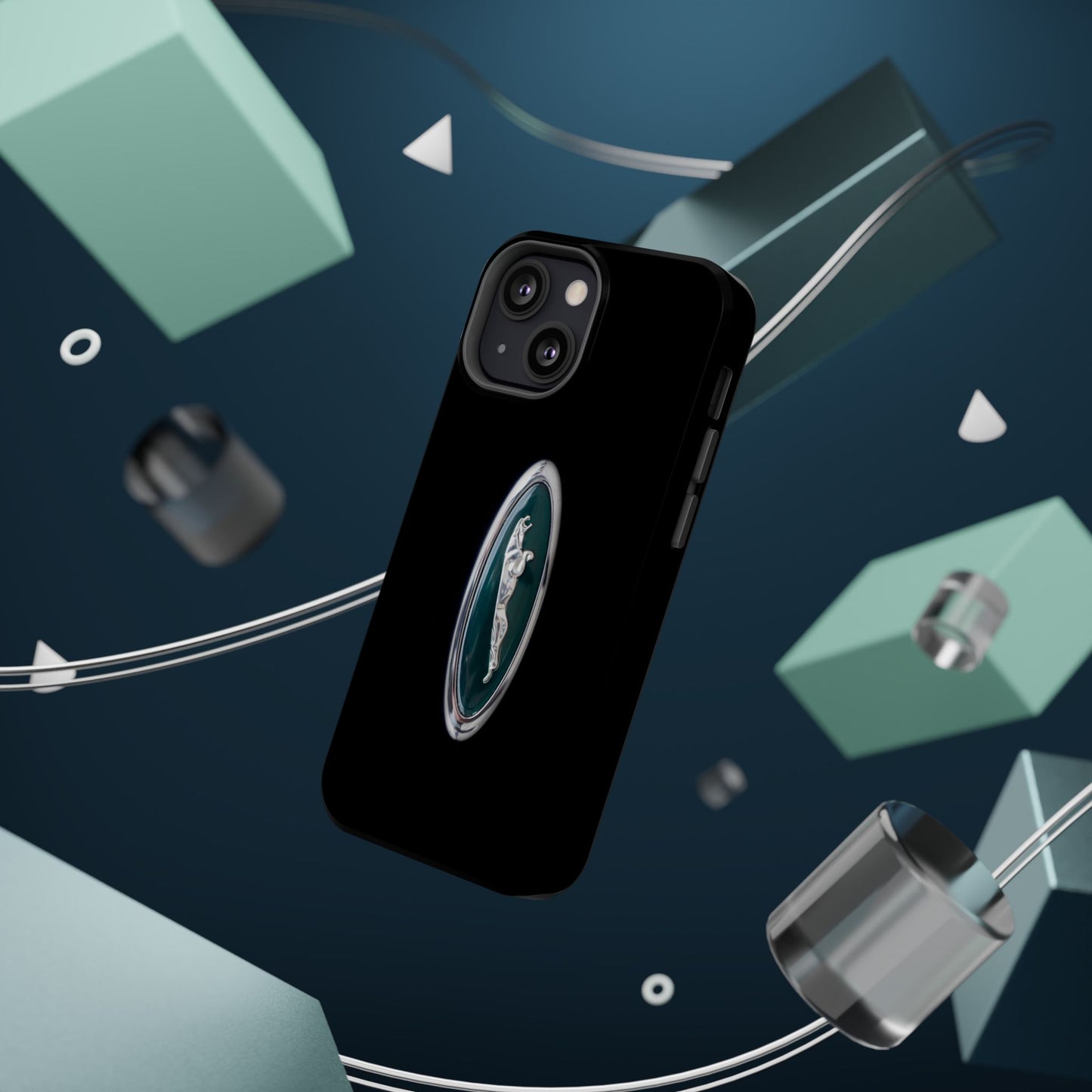 Magnetic Tough Cases, Classic Jaguar 'Leaper' Car Badge, Car Lover Gift, Protective iPhone Cover, Unique Design, Automotive Enthusiast