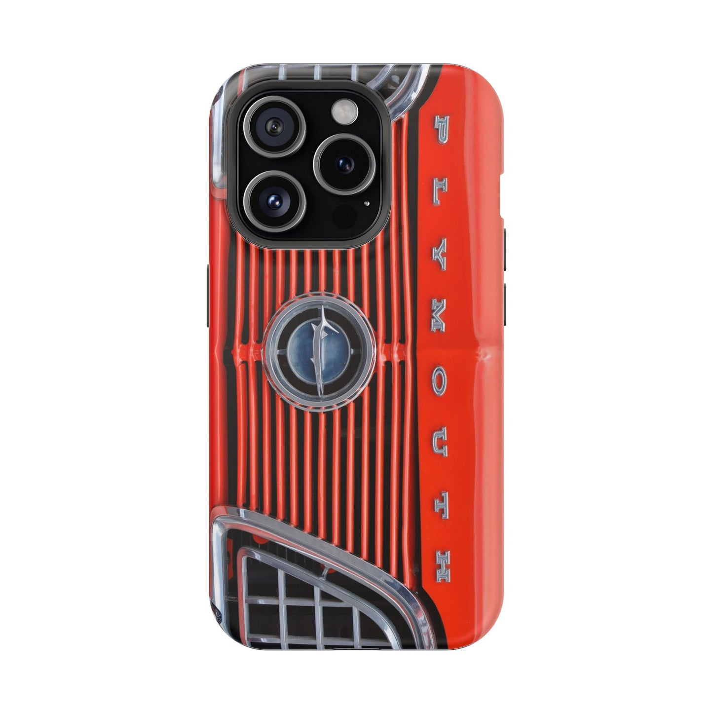 Car Enthusiast Phone Case, Muscle Car Lover Gift, Automotive Grill Design, Auto Fan Accessory, Vehicle Logo Cover, Retro Classic Car
