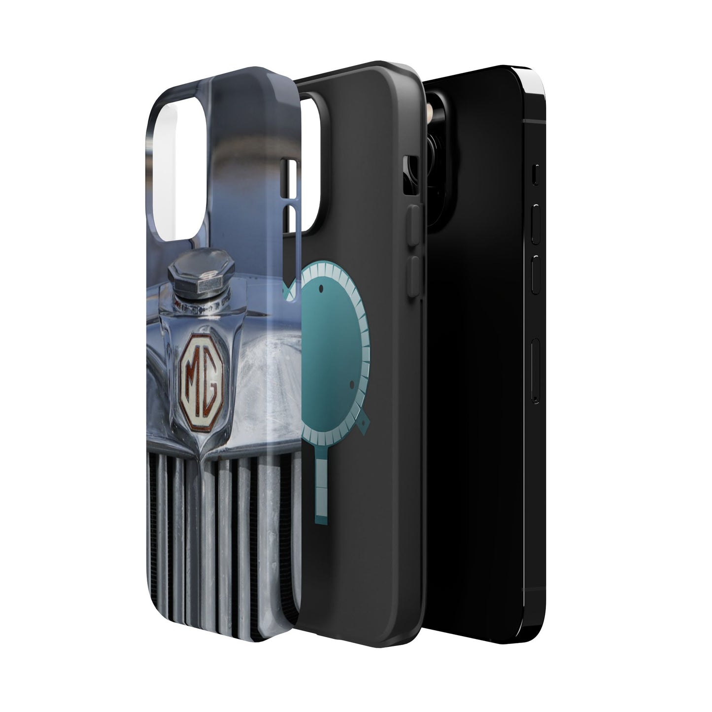 iPhone Case, 1953 MG TD Classic Sports Car Magnetic Tough Case, Vintage Car Gift, Car Enthusiast Phone Cover, Vehicle Lover Tech Accessory,