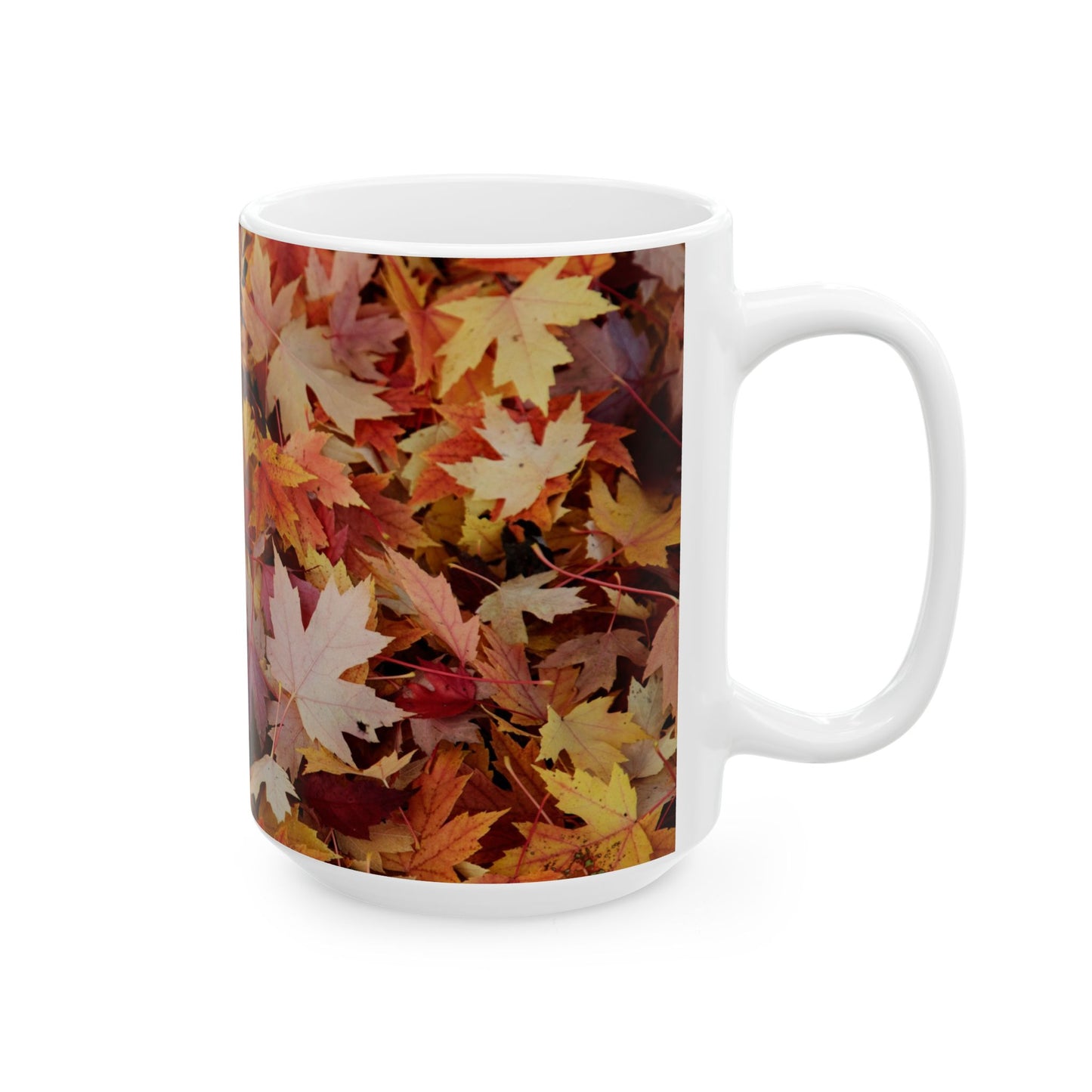 Autumn leaves ceramic mug, (11oz, 15oz)