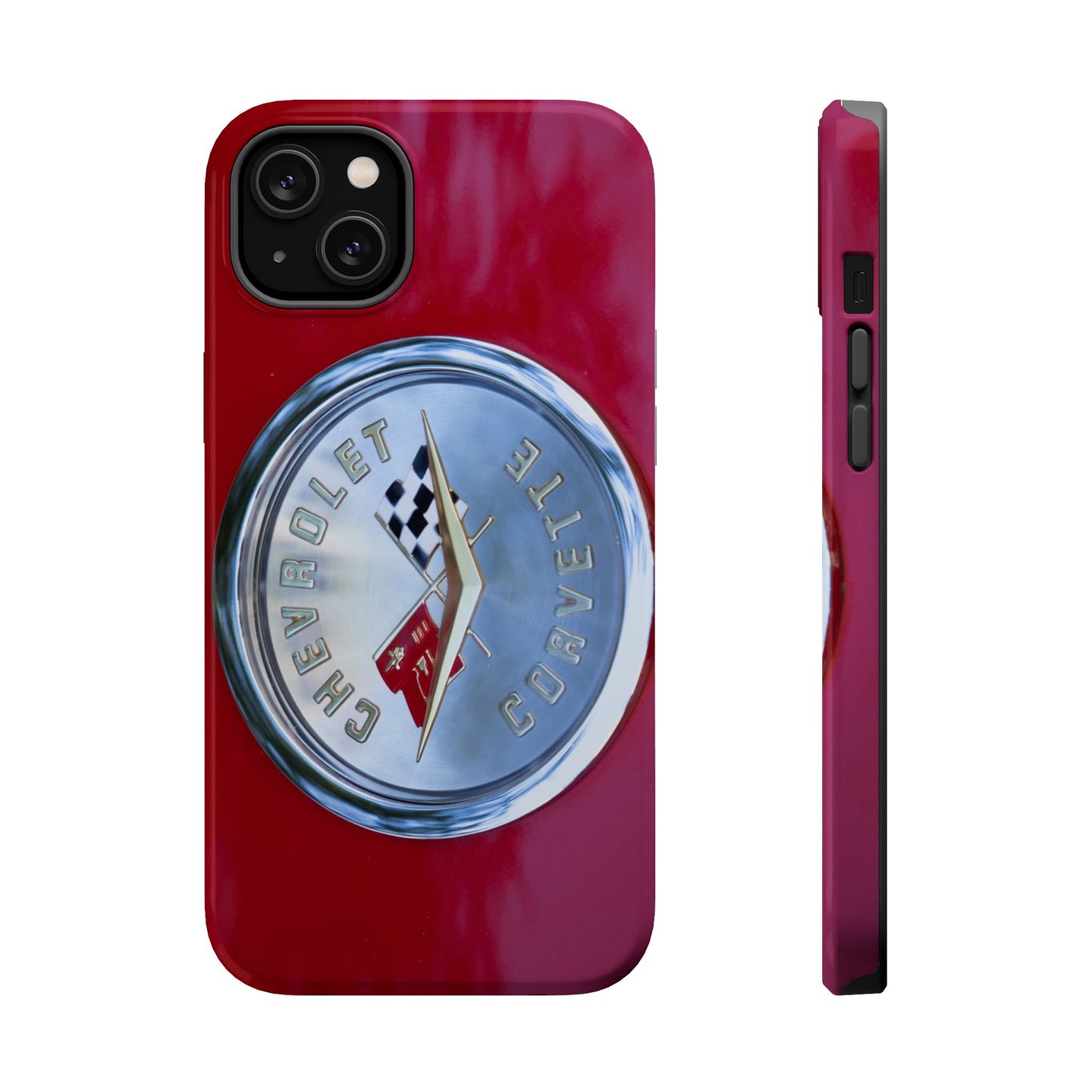 Car Enthusiast iPhone Case, Chevrolet Corvette Muscle Car Tough Case, Car Lover Accessories Gift, Custom Auto Logo Cover, Classic Vehicle