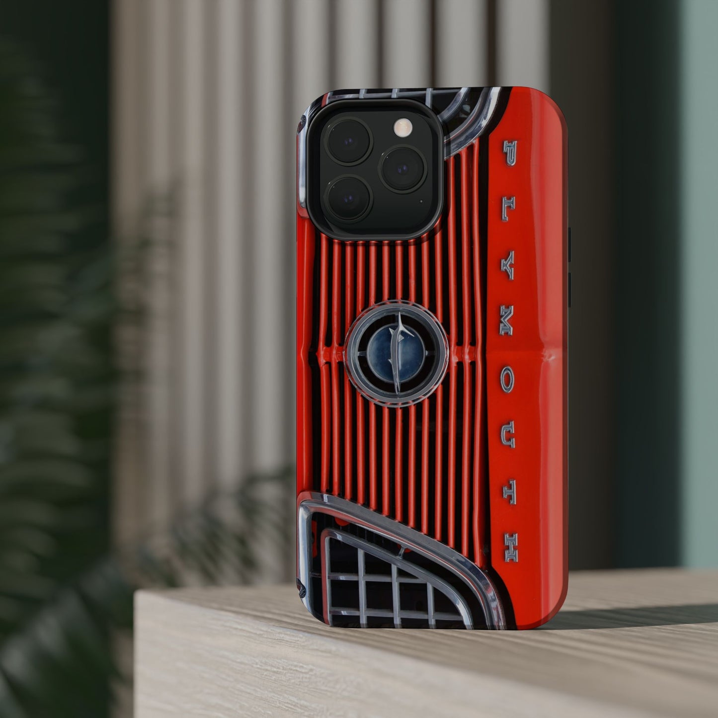 Car Enthusiast Phone Case, Muscle Car Lover Gift, Automotive Grill Design, Auto Fan Accessory, Vehicle Logo Cover, Retro Classic Car