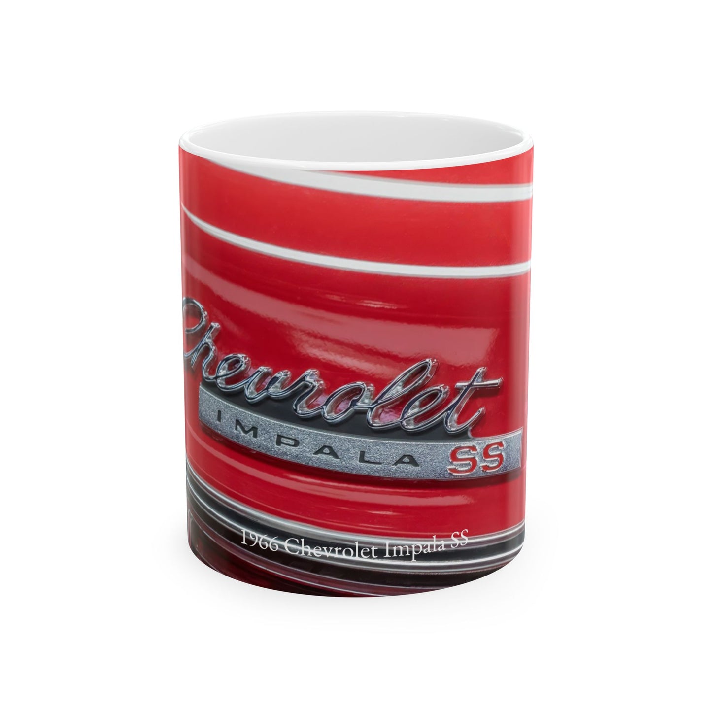 Chevrolet Impala Classic Car Ceramic Mug, Vintage Muscle Car Coffee Cup, Antique Automobile Gift, Hot Rod Drinkware, Car Enthusiast Tea Mug
