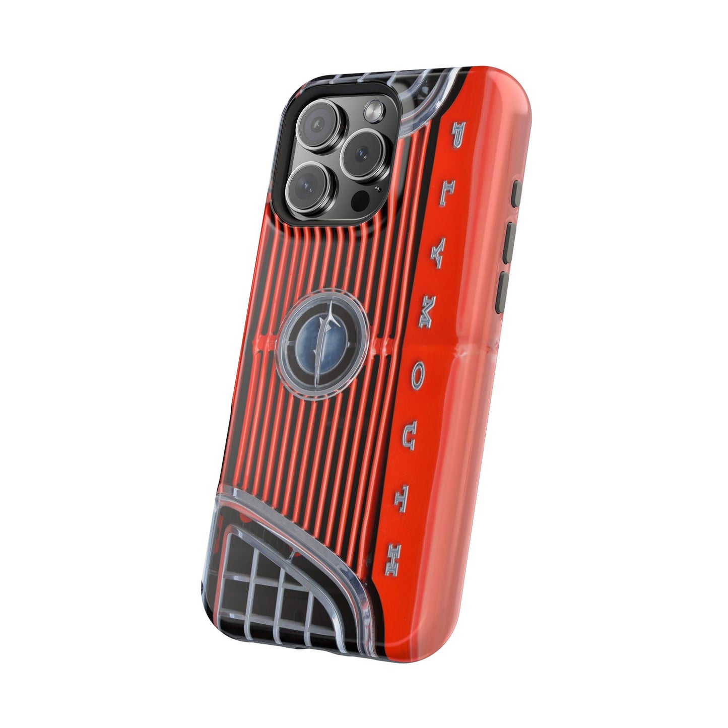 Car Enthusiast Phone Case, Muscle Car Lover Gift, Automotive Grill Design, Auto Fan Accessory, Vehicle Logo Cover, Retro Classic Car