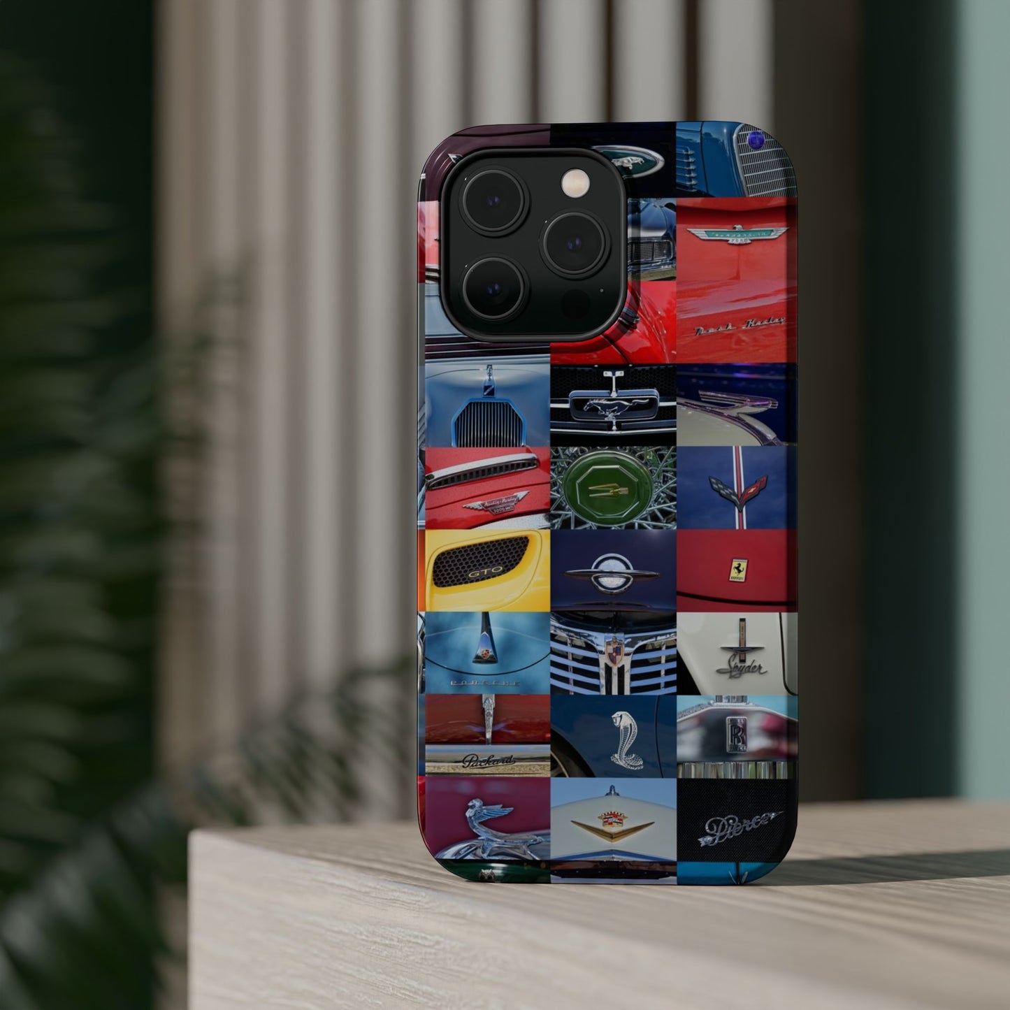 Magnetic Tough Cases, Muscle Car Logo Badges, Classic Car Details - iPhone Accessories, Protective Cover, Vehicle Enthusiast Gift, Car Lover