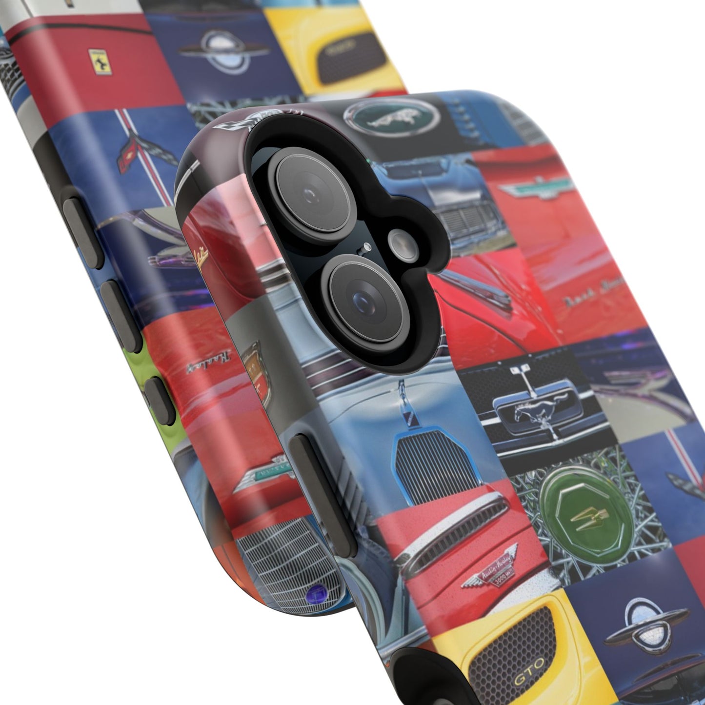 Magnetic Tough Cases, Muscle Car Logo Badges, Classic Car Details - iPhone Accessories, Protective Cover, Vehicle Enthusiast Gift, Car Lover
