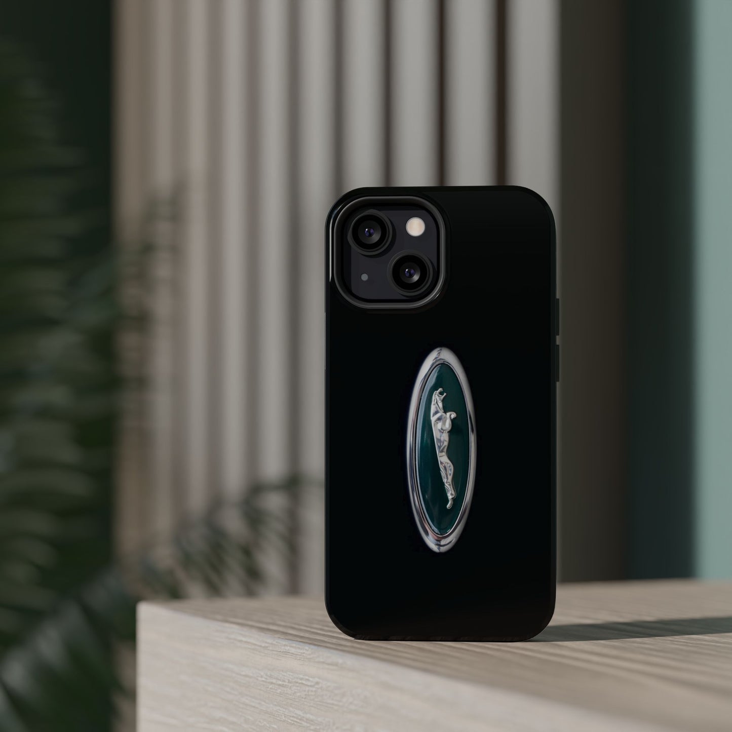 Magnetic Tough Cases, Classic Jaguar 'Leaper' Car Badge, Car Lover Gift, Protective iPhone Cover, Unique Design, Automotive Enthusiast