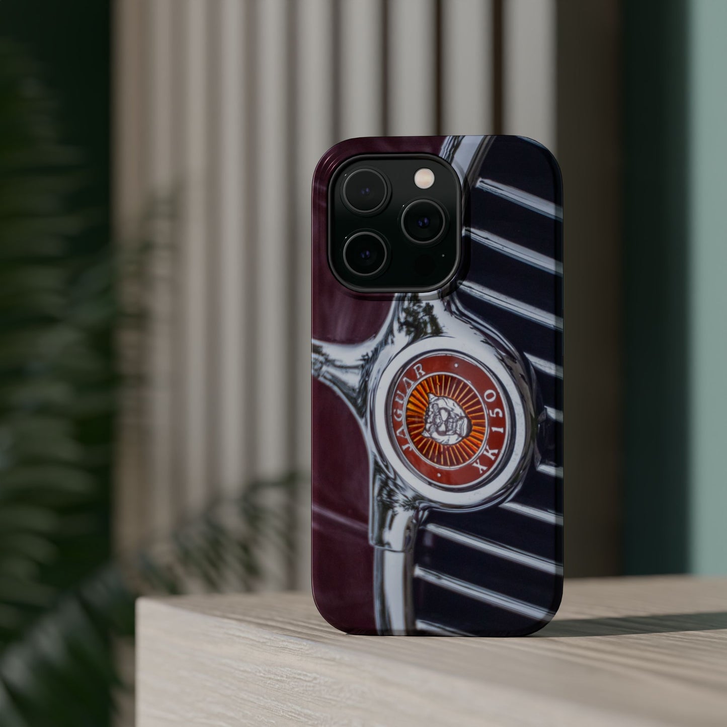 iPhone Cases, Jaguar XK 150 Sports Car Logo, Tough, Magnetic, Protective, Customizable, Car Lover Gift For Him, Father's Day