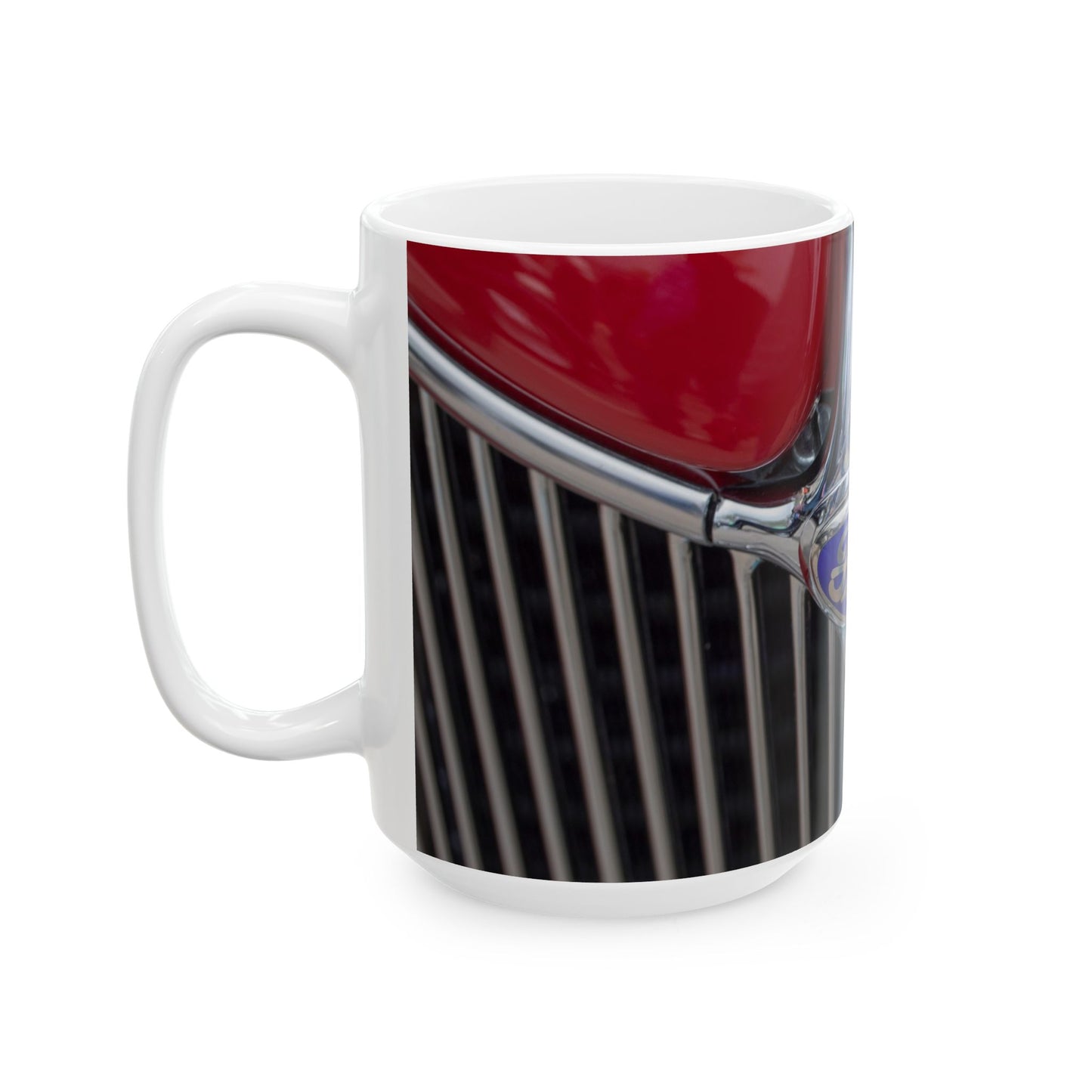 Ford auto logo and car grill, perfect for 11 or 15oz ceramic cups and mugs.