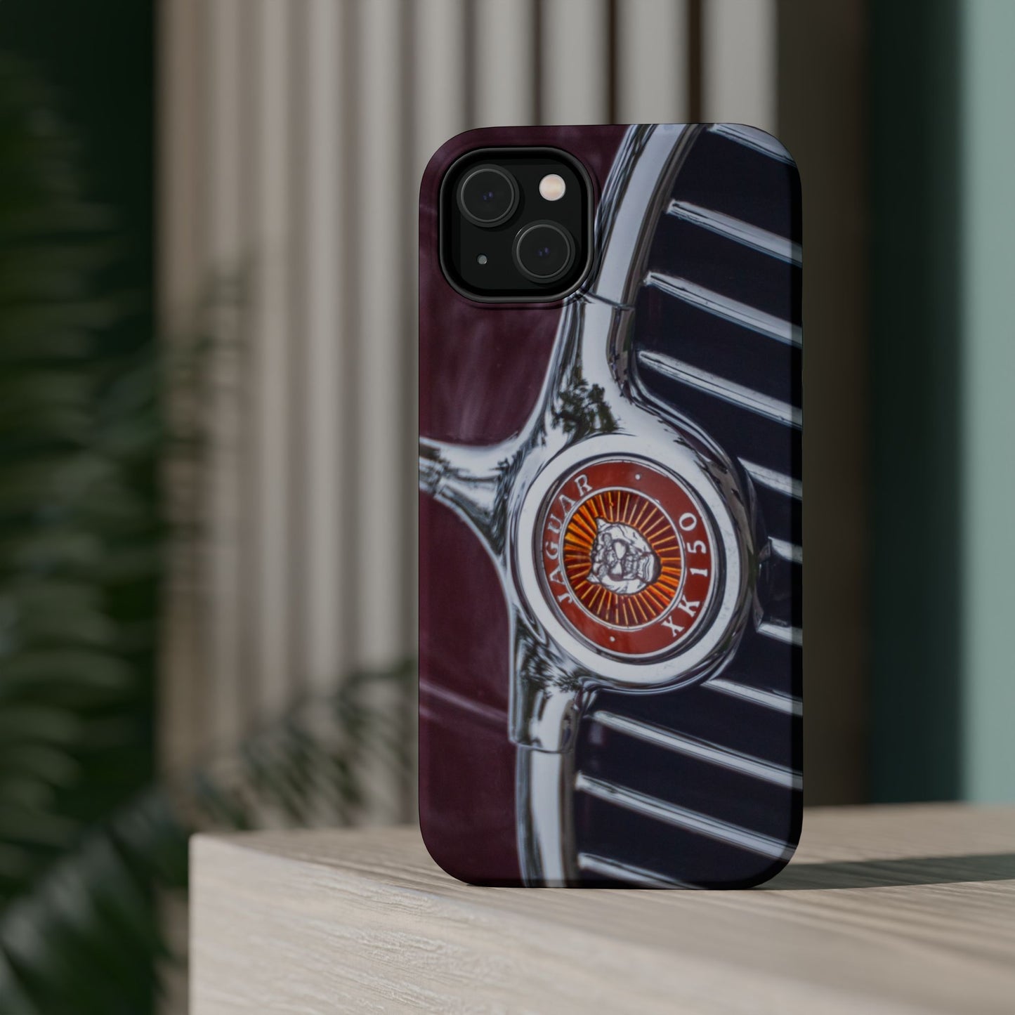 iPhone Cases, Jaguar XK 150 Sports Car Logo, Tough, Magnetic, Protective, Customizable, Car Lover Gift For Him, Father's Day