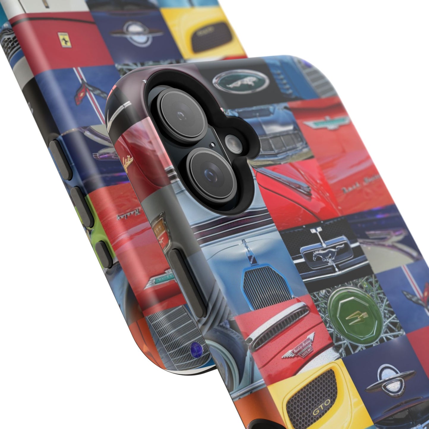 Magnetic Tough Cases, Muscle Car Logo Badges, Classic Car Details - iPhone Accessories, Protective Cover, Vehicle Enthusiast Gift, Car Lover