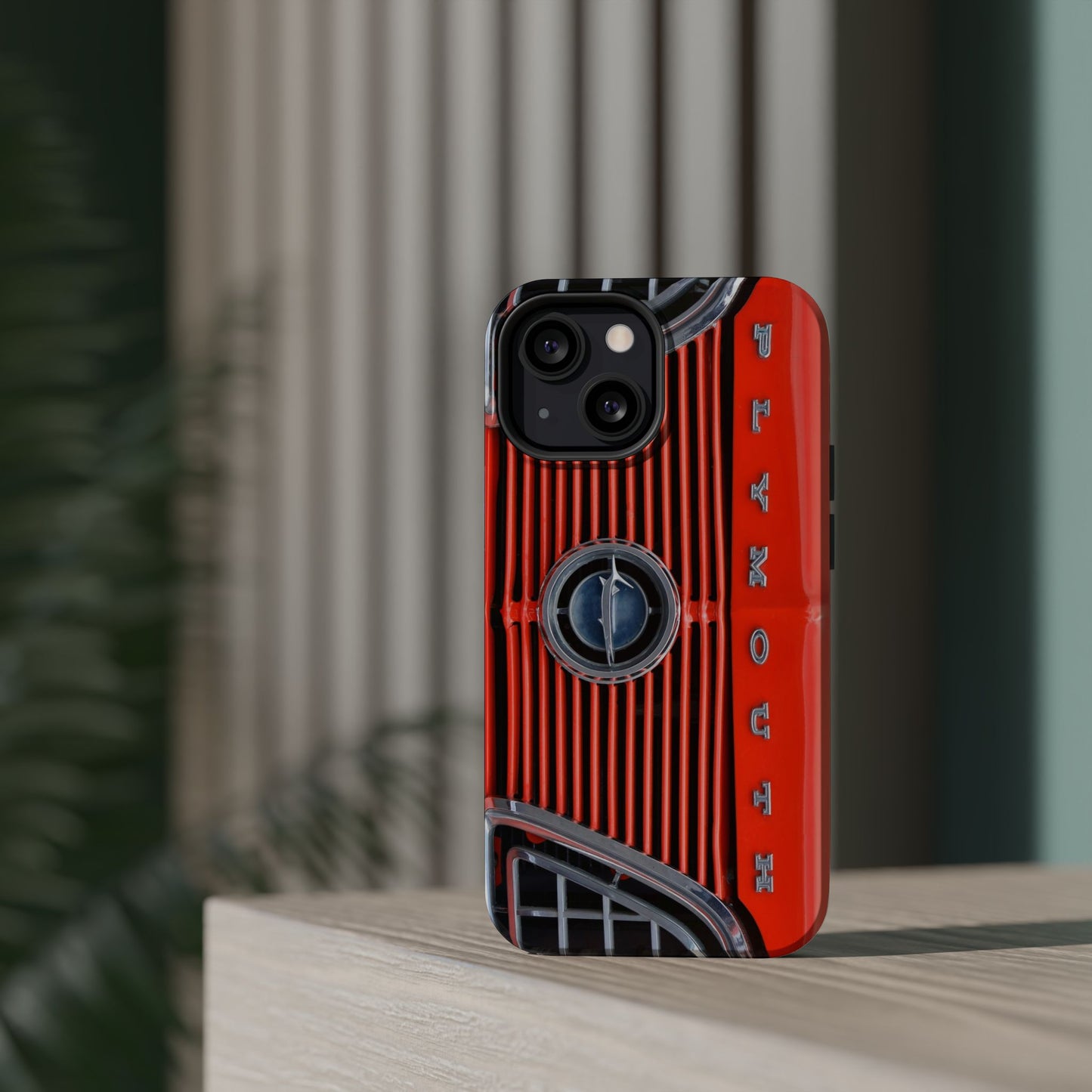 Car Enthusiast Phone Case, Muscle Car Lover Gift, Automotive Grill Design, Auto Fan Accessory, Vehicle Logo Cover, Retro Classic Car