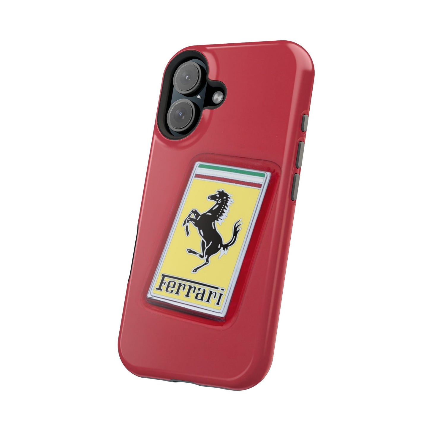 Magnetic iPhone Cases, Legendary Ferrari Badge Design, Tough Phone Case, Protective Cover, Custom Smartphone Shell, Unique Mobile Accessory