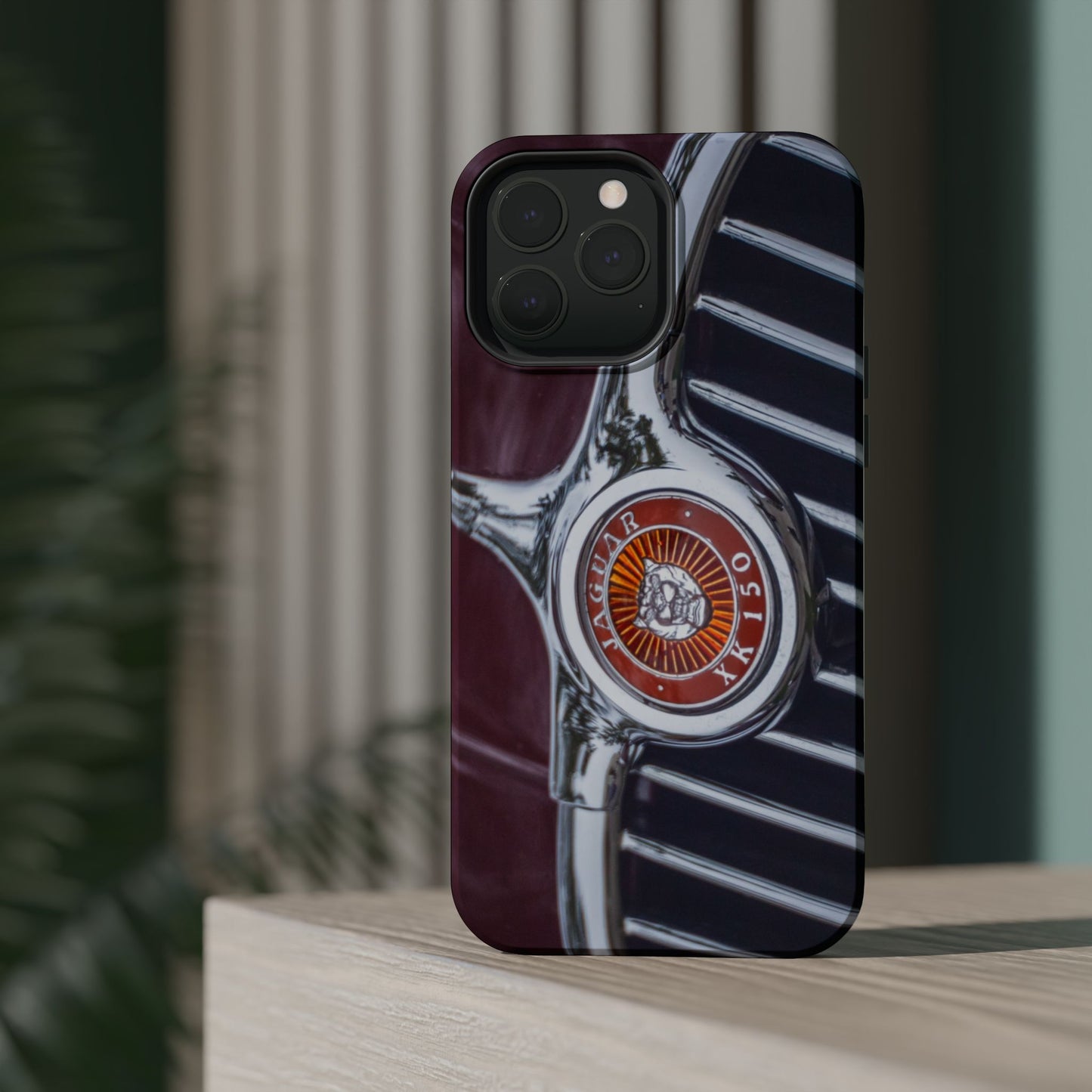 iPhone Cases, Jaguar XK 150 Sports Car Logo, Tough, Magnetic, Protective, Customizable, Car Lover Gift For Him, Father's Day