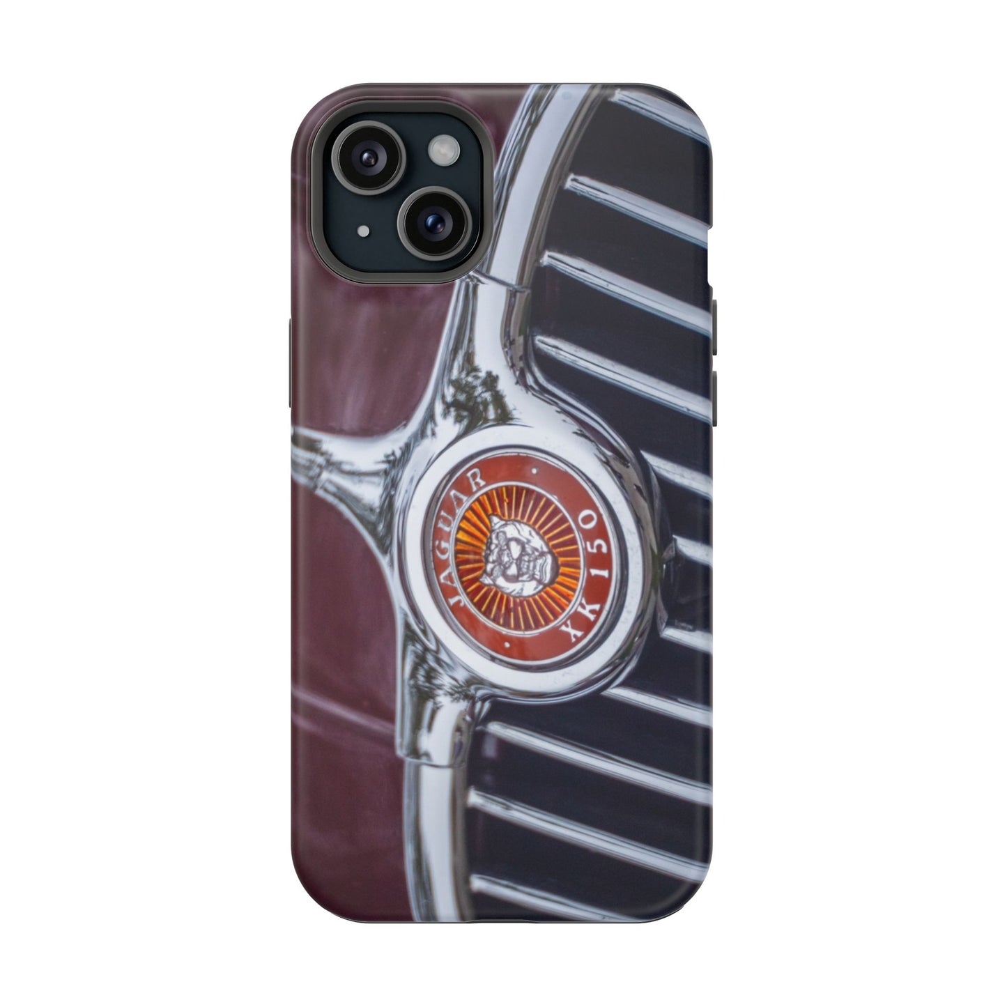iPhone Cases, Jaguar XK 150 Sports Car Logo, Tough, Magnetic, Protective, Customizable, Car Lover Gift For Him, Father's Day