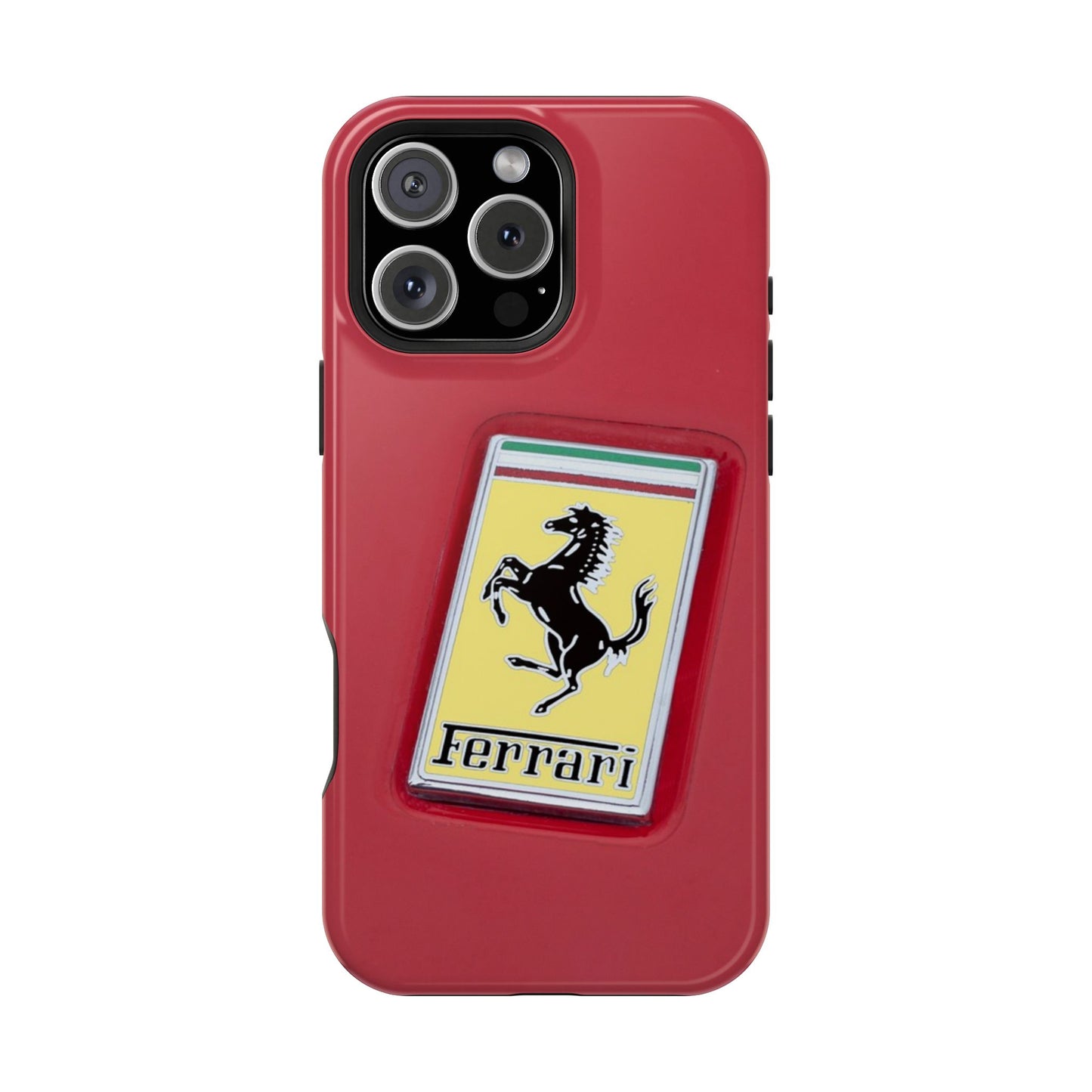 Magnetic iPhone Cases, Legendary Ferrari Badge Design, Tough Phone Case, Protective Cover, Custom Smartphone Shell, Unique Mobile Accessory