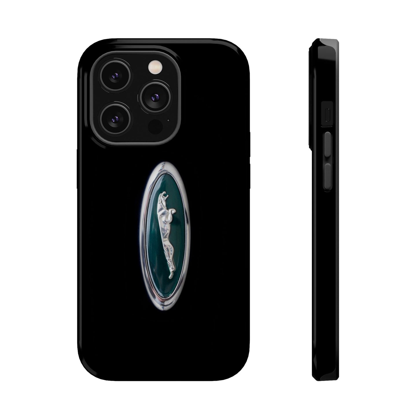 Magnetic Tough Cases, Classic Jaguar 'Leaper' Car Badge, Car Lover Gift, Protective iPhone Cover, Unique Design, Automotive Enthusiast