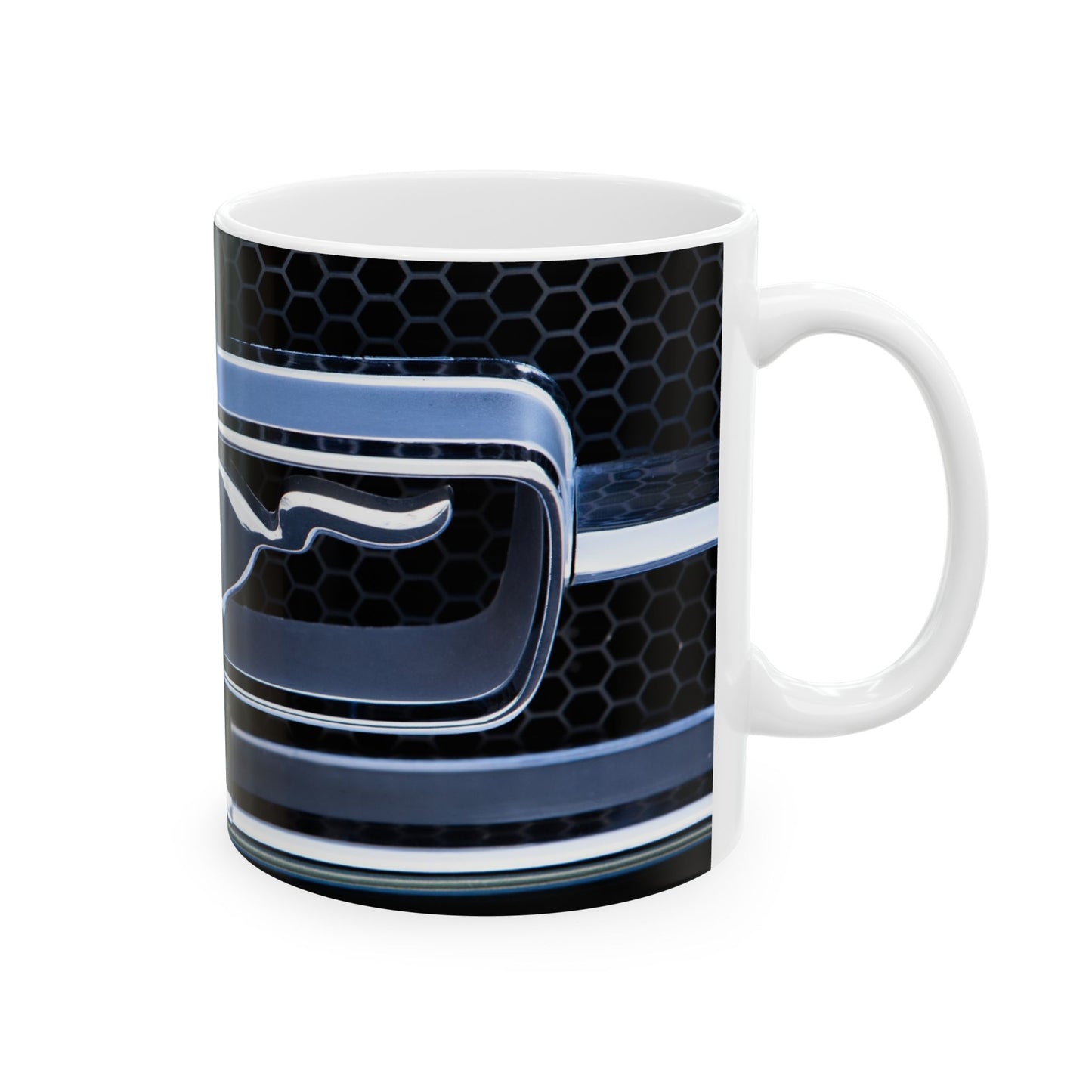 Vintage Ford Mustang Ceramic Mug, Classic Car Horse Coffee Cup, Retro Car Lover Gift, Car Enthusiast Mug, Collectible Vehicle Tea Mug,