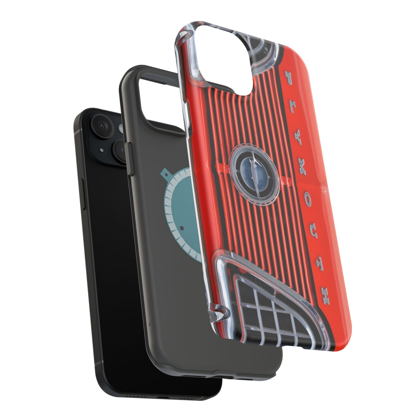 Car Enthusiast Phone Case, Muscle Car Lover Gift, Automotive Grill Design, Auto Fan Accessory, Vehicle Logo Cover, Retro Classic Car