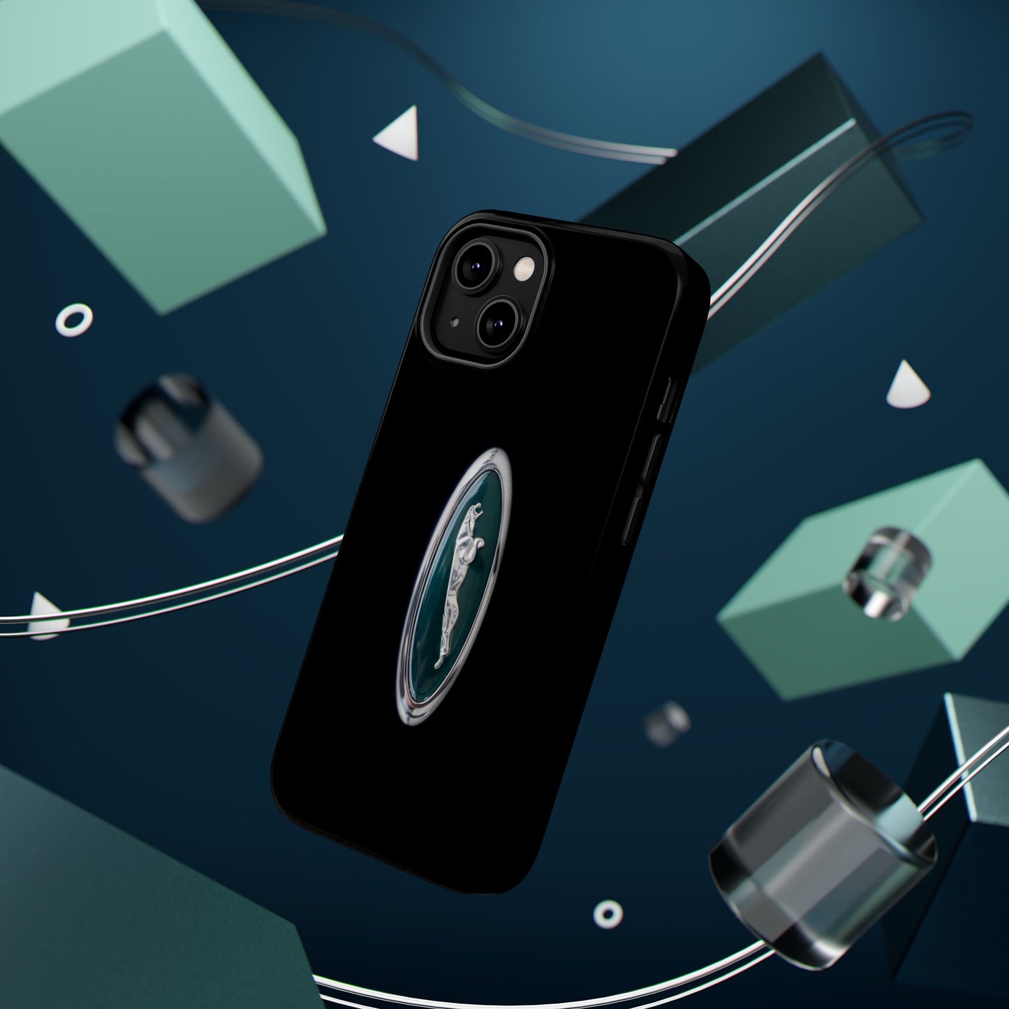 Magnetic Tough Cases, Classic Jaguar 'Leaper' Car Badge, Car Lover Gift, Protective iPhone Cover, Unique Design, Automotive Enthusiast
