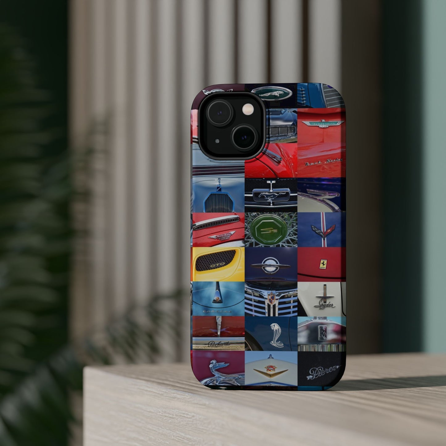 Magnetic Tough Cases, Muscle Car Logo Badges, Classic Car Details - iPhone Accessories, Protective Cover, Vehicle Enthusiast Gift, Car Lover