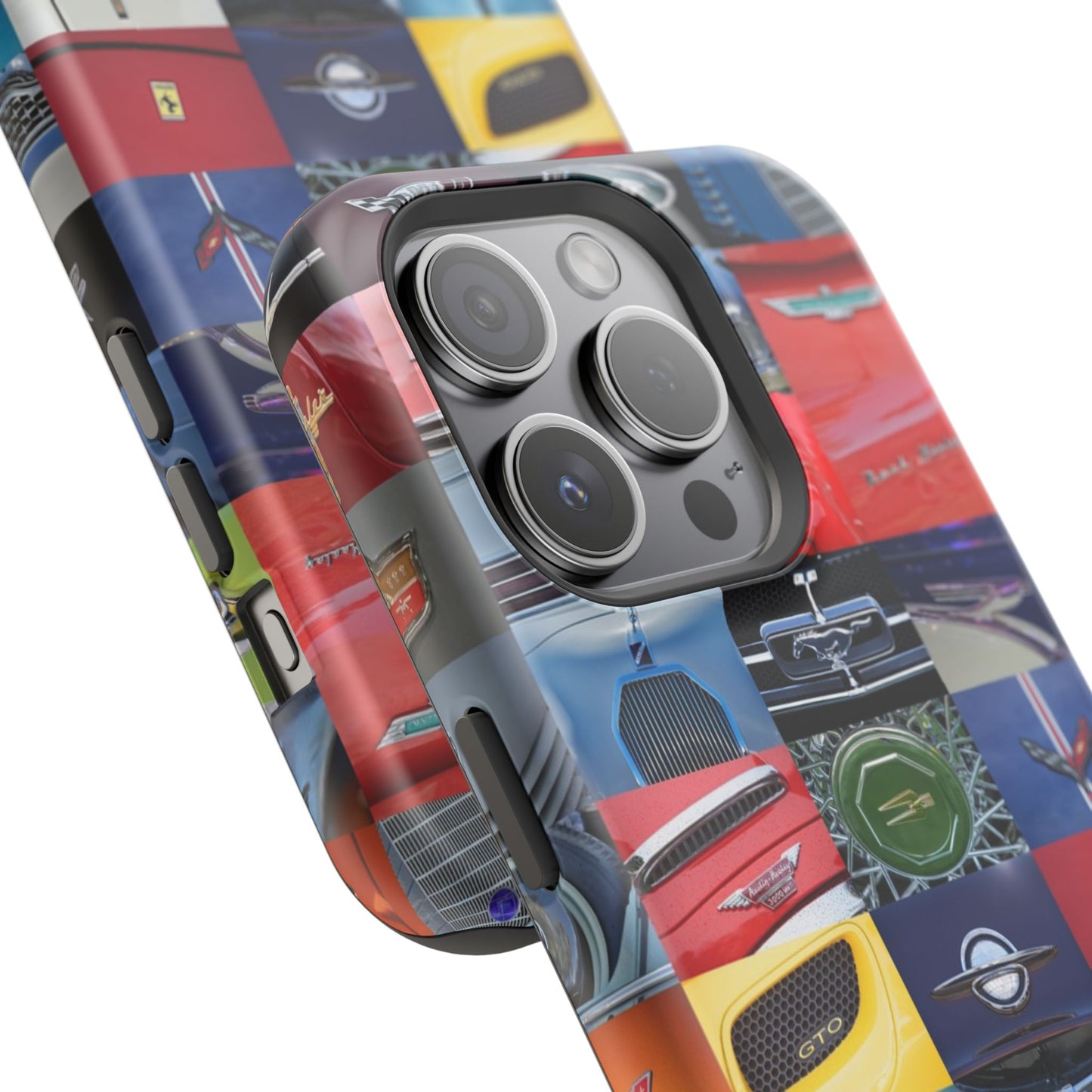 Magnetic Tough Cases, Muscle Car Logo Badges, Classic Car Details - iPhone Accessories, Protective Cover, Vehicle Enthusiast Gift, Car Lover