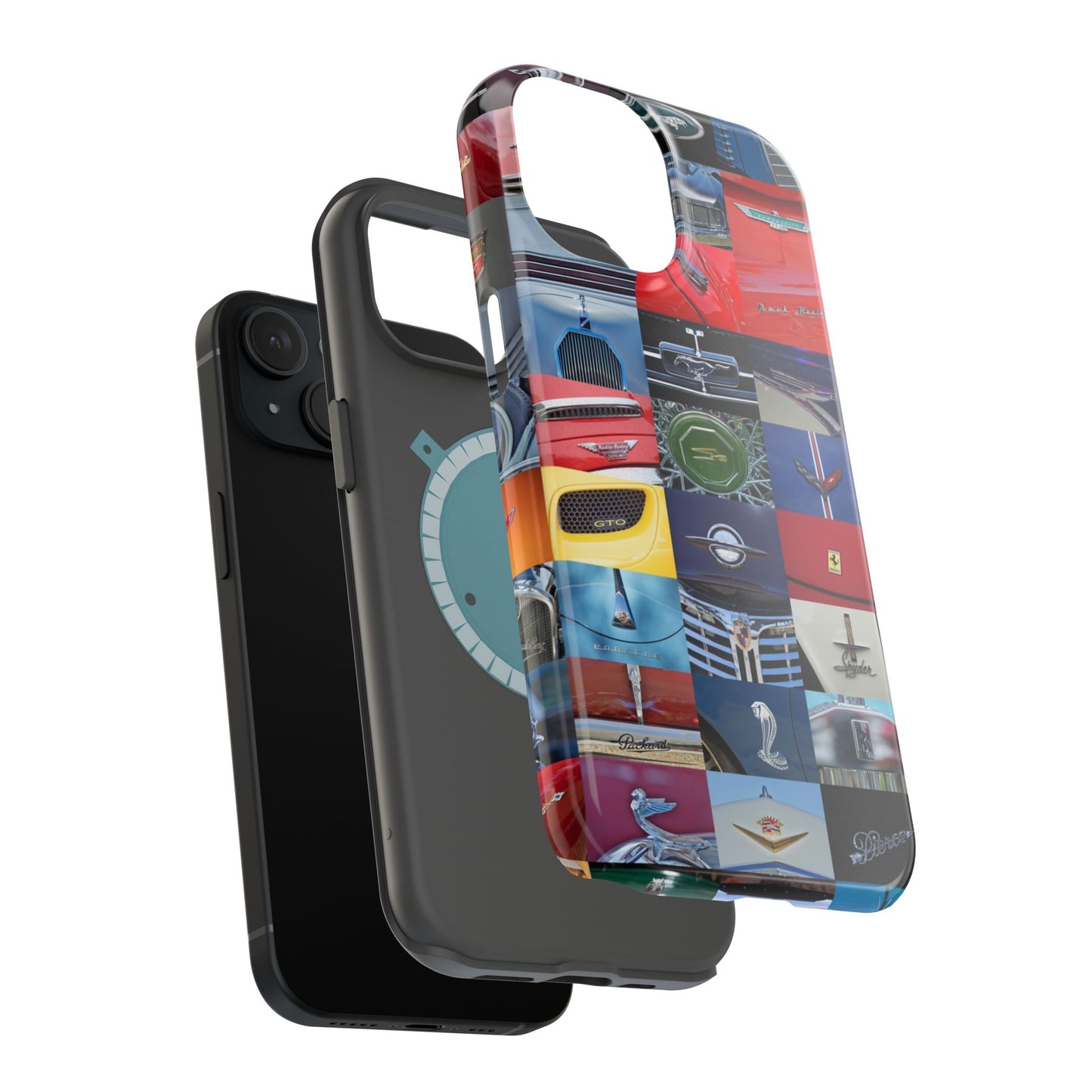 Magnetic Tough Cases, Muscle Car Logo Badges, Classic Car Details - iPhone Accessories, Protective Cover, Vehicle Enthusiast Gift, Car Lover