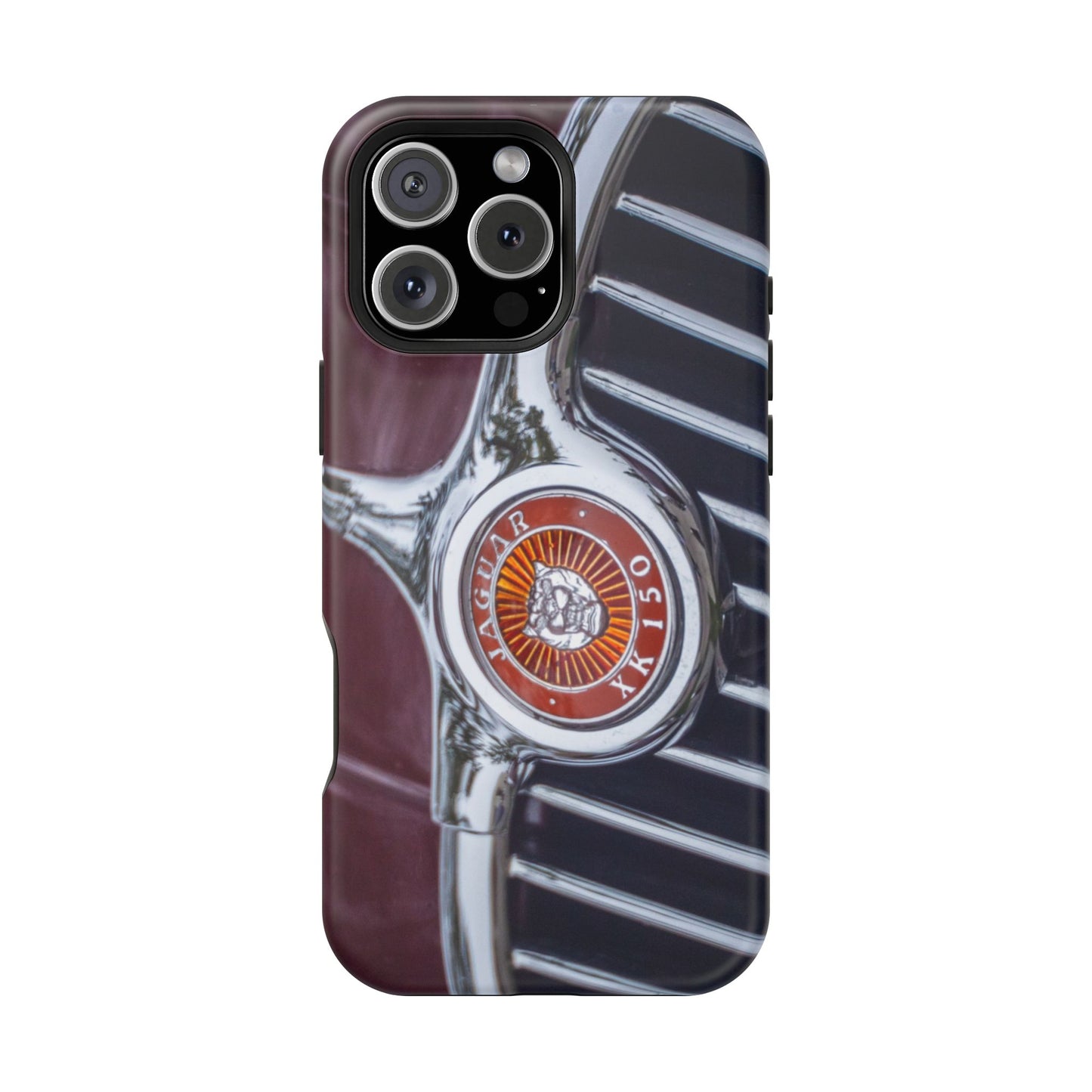 iPhone Cases, Jaguar XK 150 Sports Car Logo, Tough, Magnetic, Protective, Customizable, Car Lover Gift For Him, Father's Day