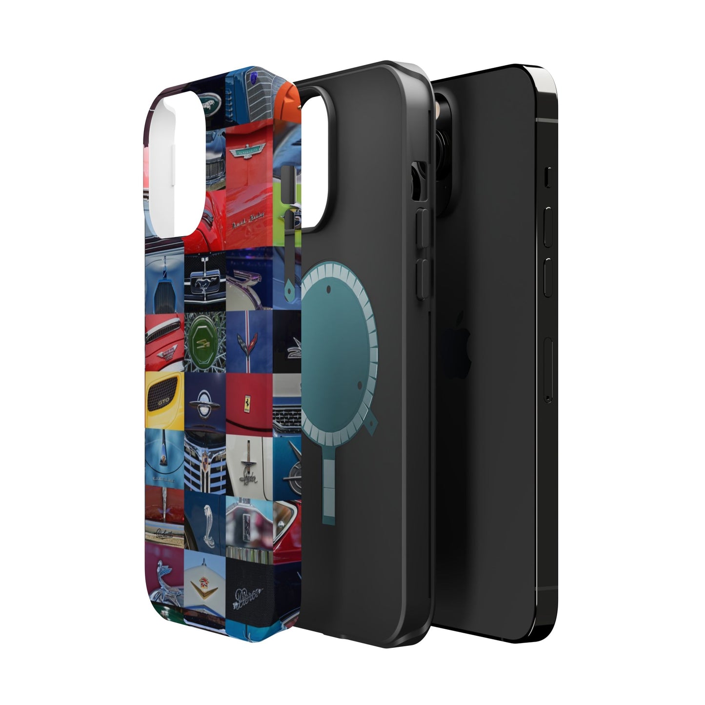 Magnetic Tough Cases, Muscle Car Logo Badges, Classic Car Details - iPhone Accessories, Protective Cover, Vehicle Enthusiast Gift, Car Lover