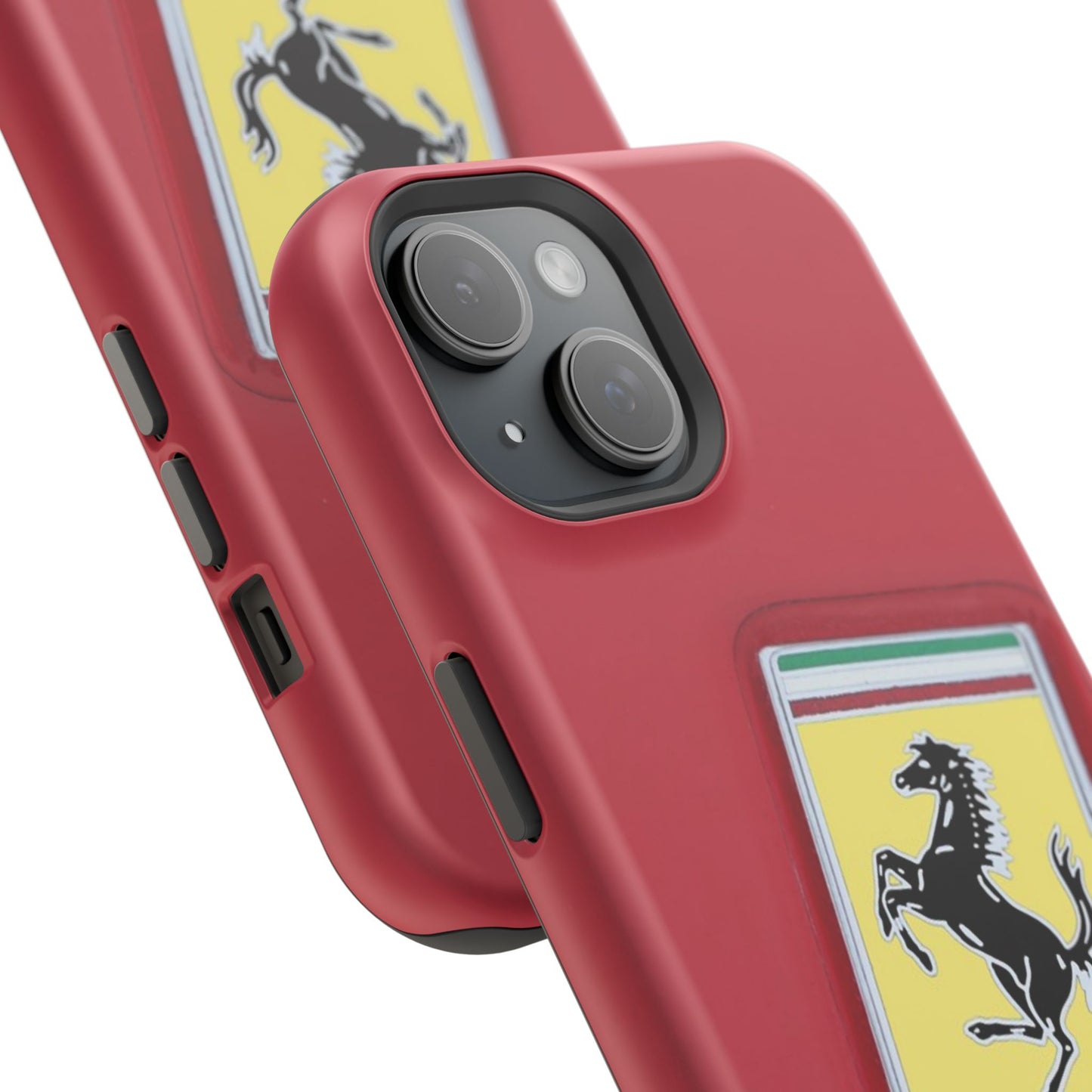 Magnetic iPhone Cases, Legendary Ferrari Badge Design, Tough Phone Case, Protective Cover, Custom Smartphone Shell, Unique Mobile Accessory