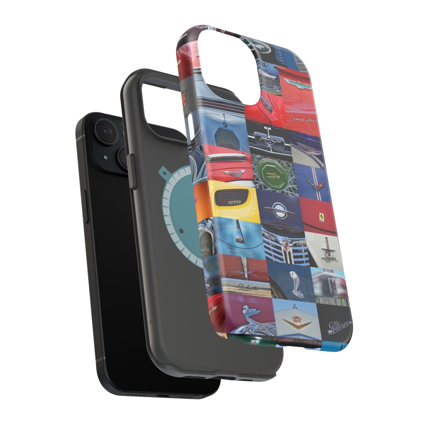 Magnetic Tough Cases, Muscle Car Logo Badges, Classic Car Details - iPhone Accessories, Protective Cover, Vehicle Enthusiast Gift, Car Lover