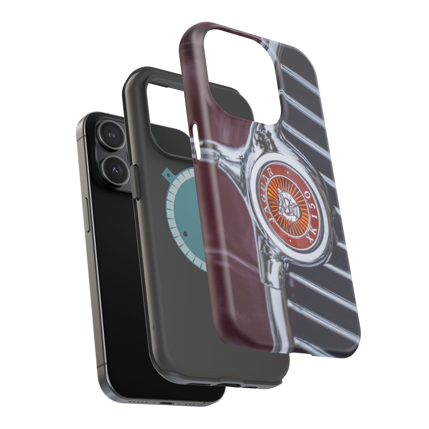 iPhone Cases, Jaguar XK 150 Sports Car Logo, Tough, Magnetic, Protective, Customizable, Car Lover Gift For Him, Father's Day