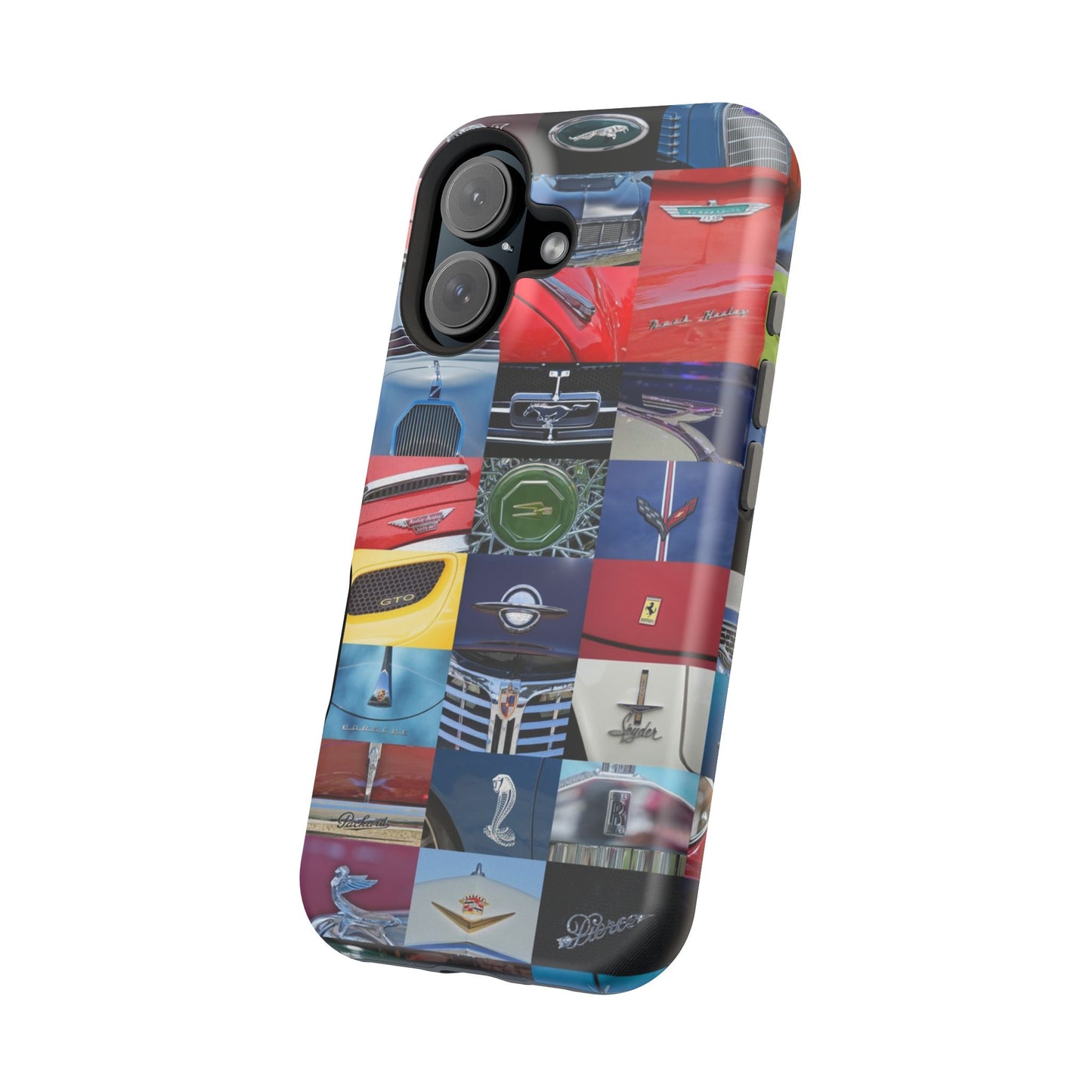 Magnetic Tough Cases, Muscle Car Logo Badges, Classic Car Details - iPhone Accessories, Protective Cover, Vehicle Enthusiast Gift, Car Lover