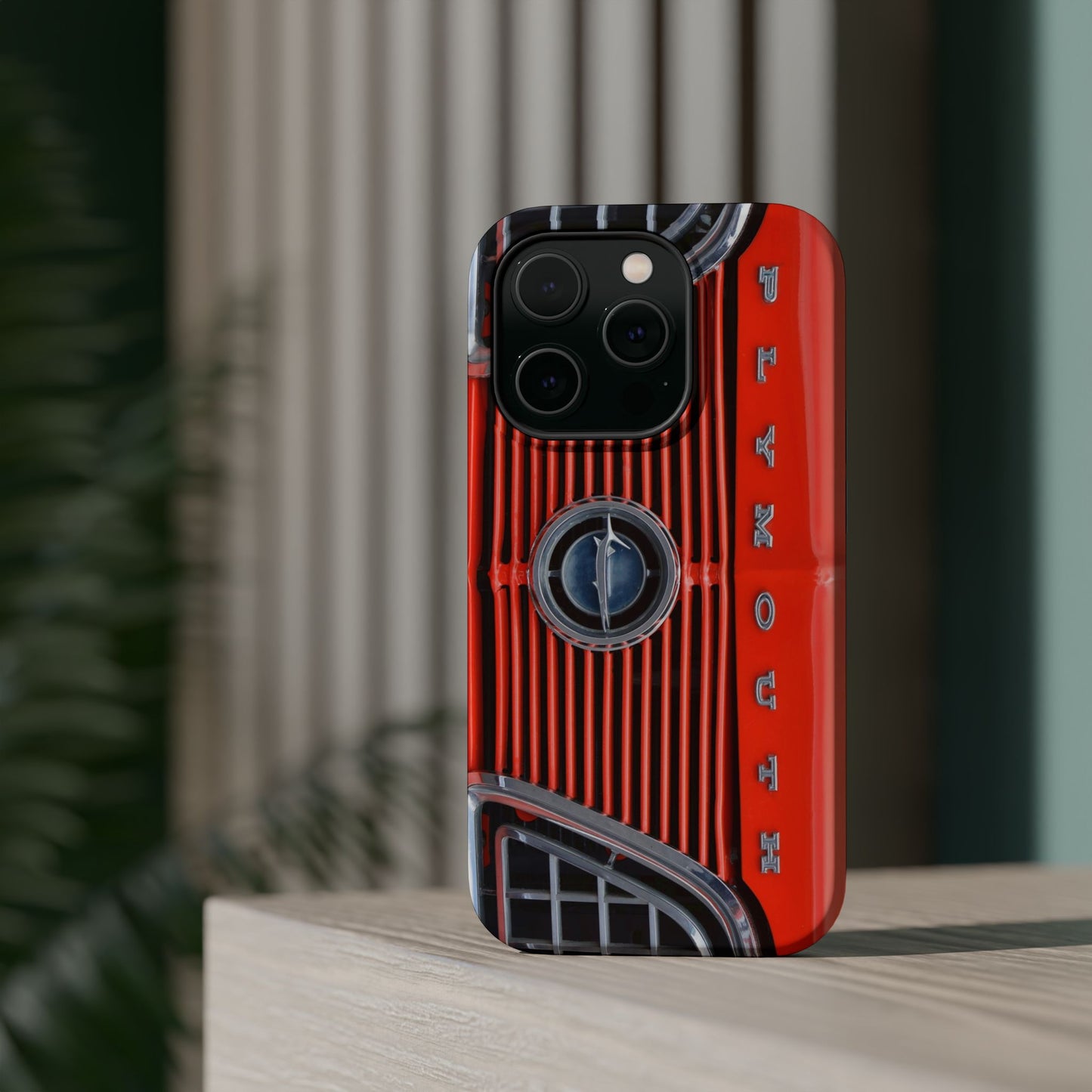 Car Enthusiast Phone Case, Muscle Car Lover Gift, Automotive Grill Design, Auto Fan Accessory, Vehicle Logo Cover, Retro Classic Car
