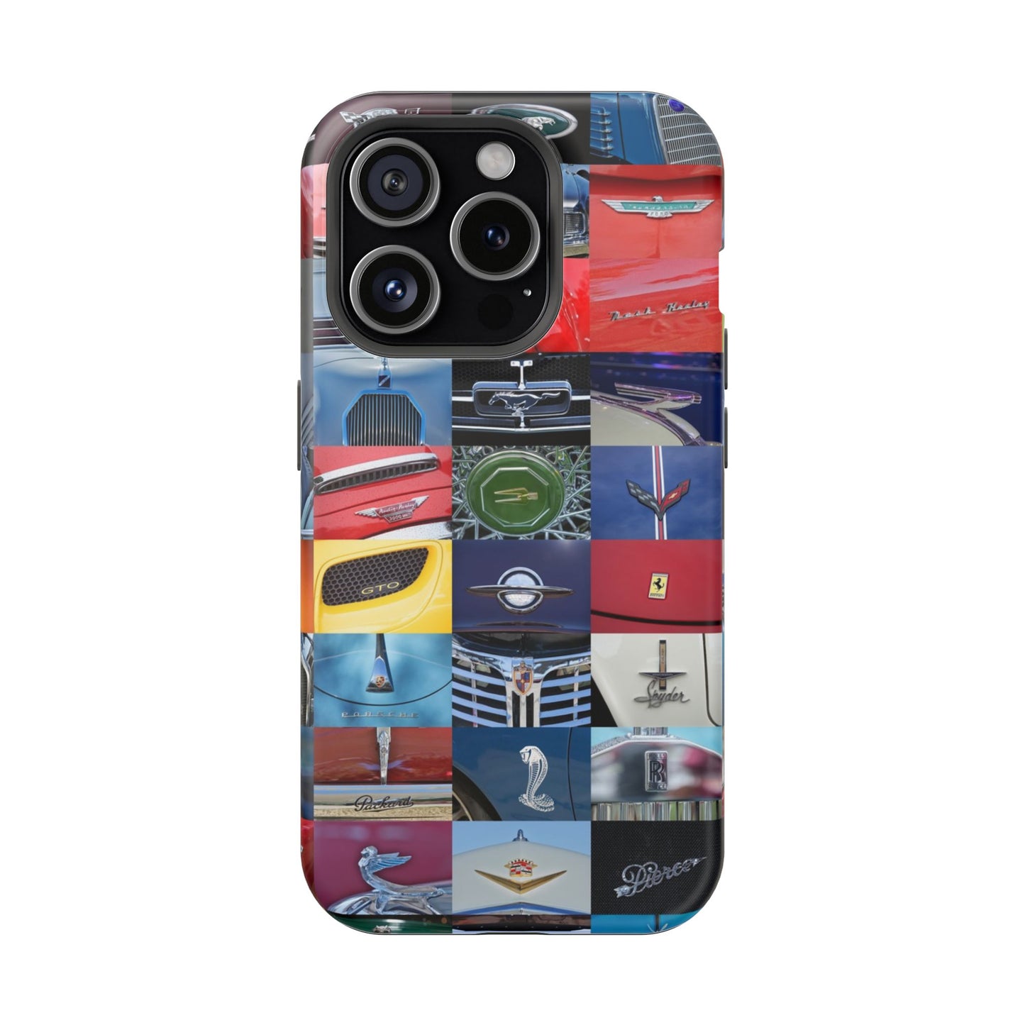 Magnetic Tough Cases, Muscle Car Logo Badges, Classic Car Details - iPhone Accessories, Protective Cover, Vehicle Enthusiast Gift, Car Lover