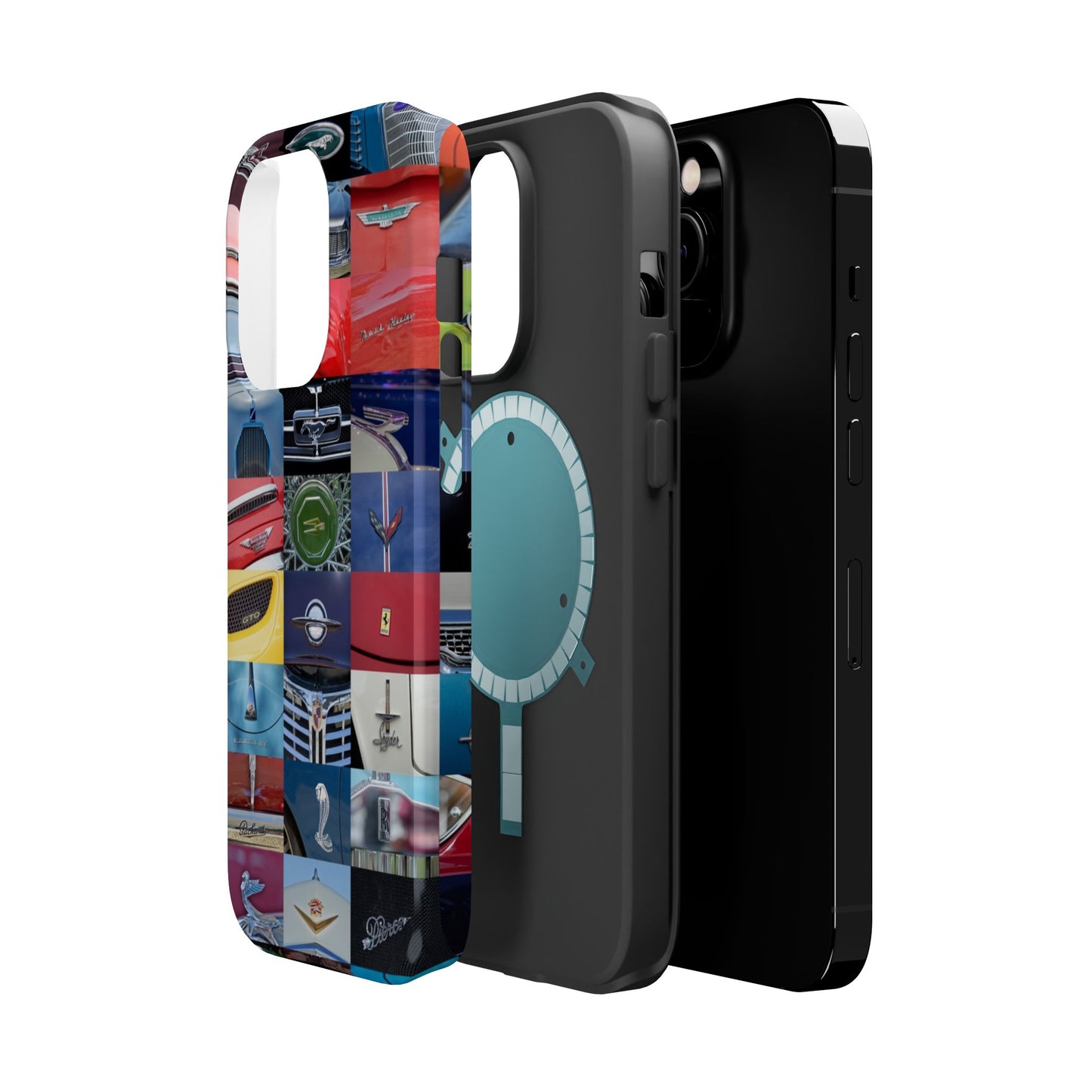 Magnetic Tough Cases, Muscle Car Logo Badges, Classic Car Details - iPhone Accessories, Protective Cover, Vehicle Enthusiast Gift, Car Lover