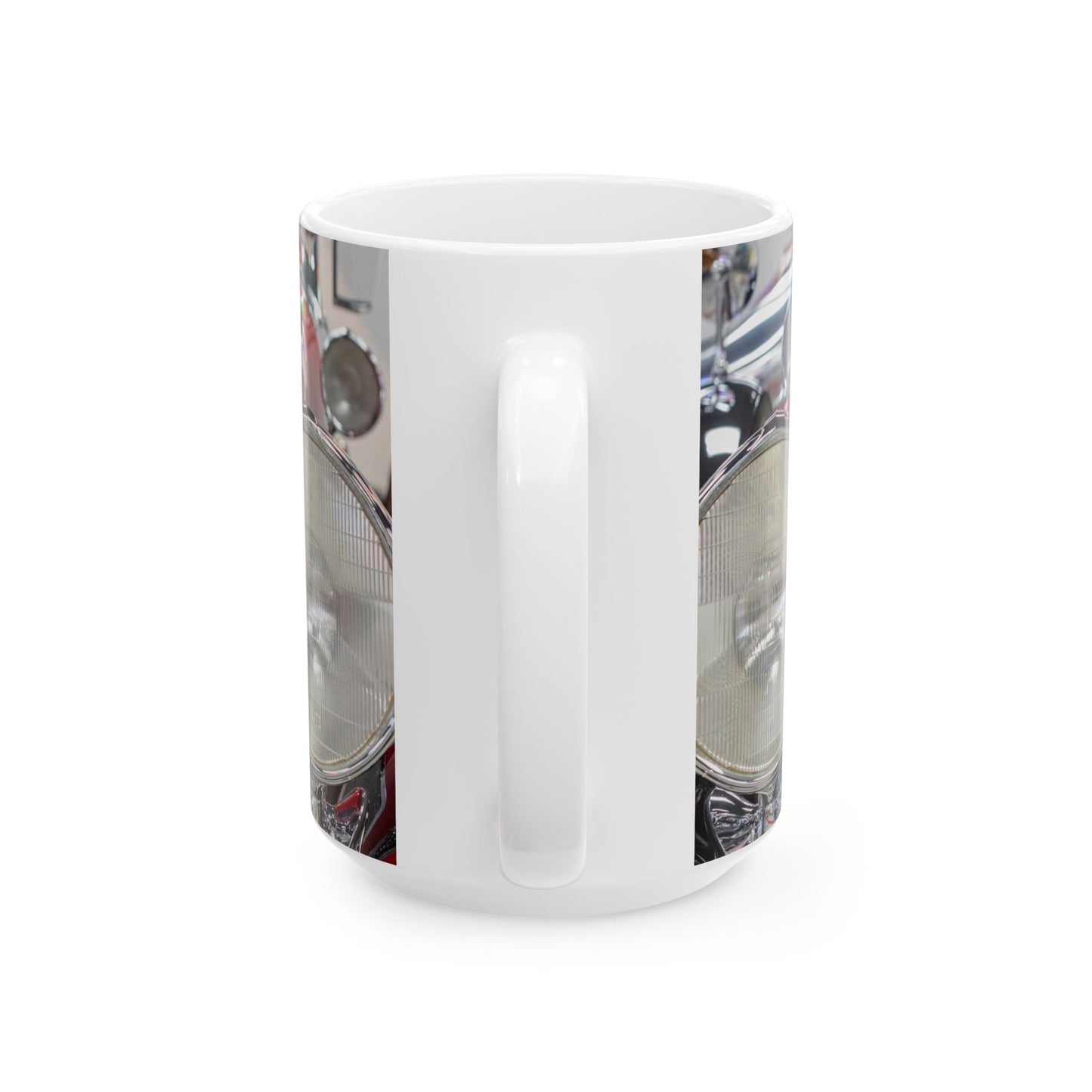 Vintage Car Ceramic Mug, 1930 Duesenberg Model J Torpedo grill and headlights, Coffee Cup, Tea Mug, Gift for Car Enthusiasts, Classic Car