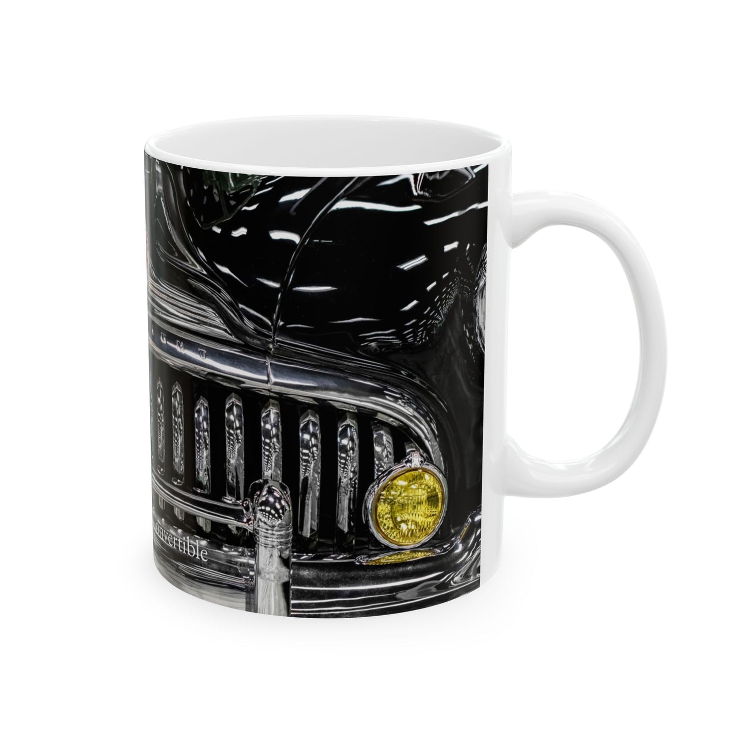 Ceramic Mug, Vintage Buick Grill and Badge Coffee Cup, Retro Auto Enthusiast Gift, 11oz 15oz Ceramic Mug, Classic Car Lover Mug, Gearhead
