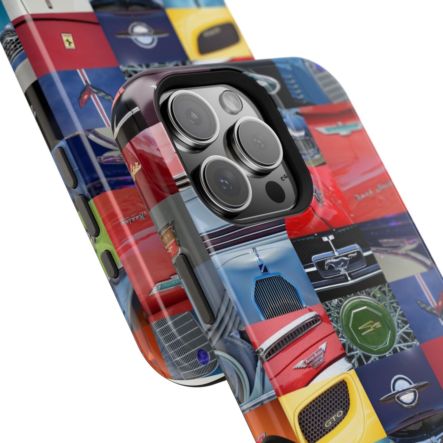 Magnetic Tough Cases, Muscle Car Logo Badges, Classic Car Details - iPhone Accessories, Protective Cover, Vehicle Enthusiast Gift, Car Lover
