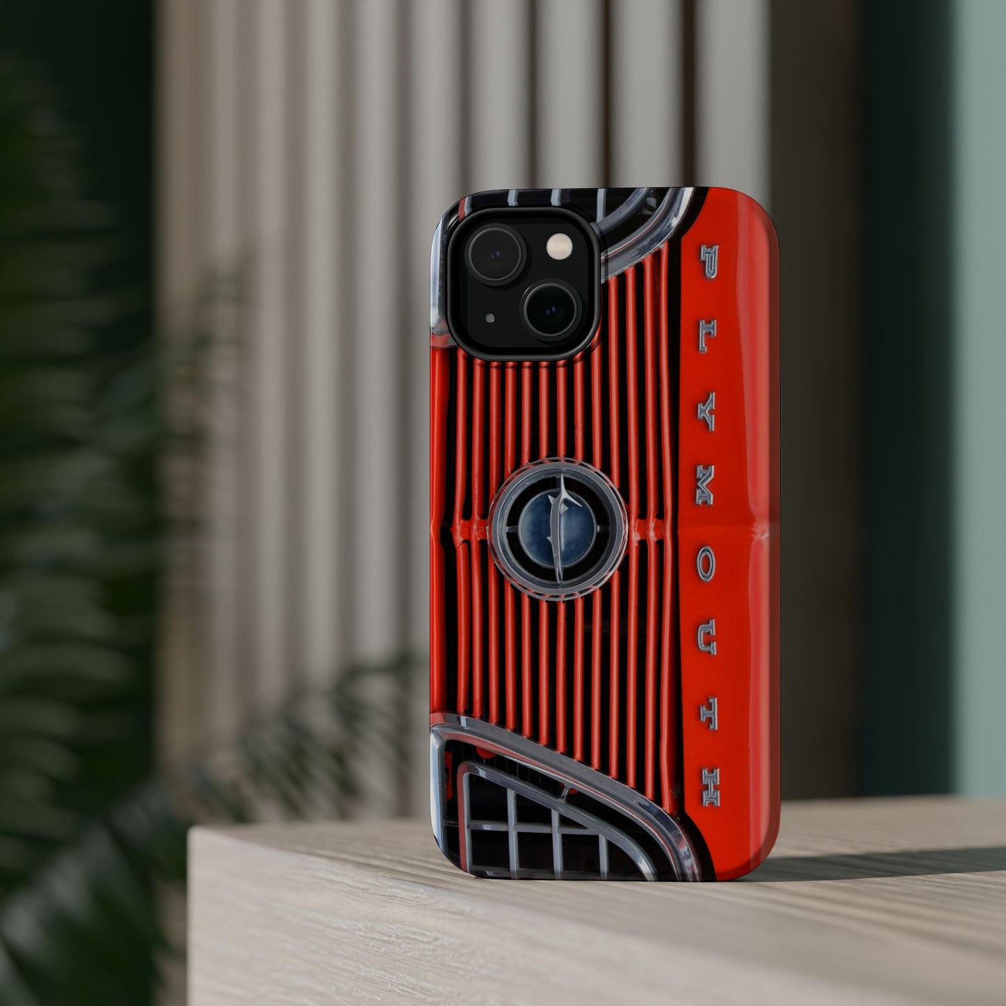 Car Enthusiast Phone Case, Muscle Car Lover Gift, Automotive Grill Design, Auto Fan Accessory, Vehicle Logo Cover, Retro Classic Car