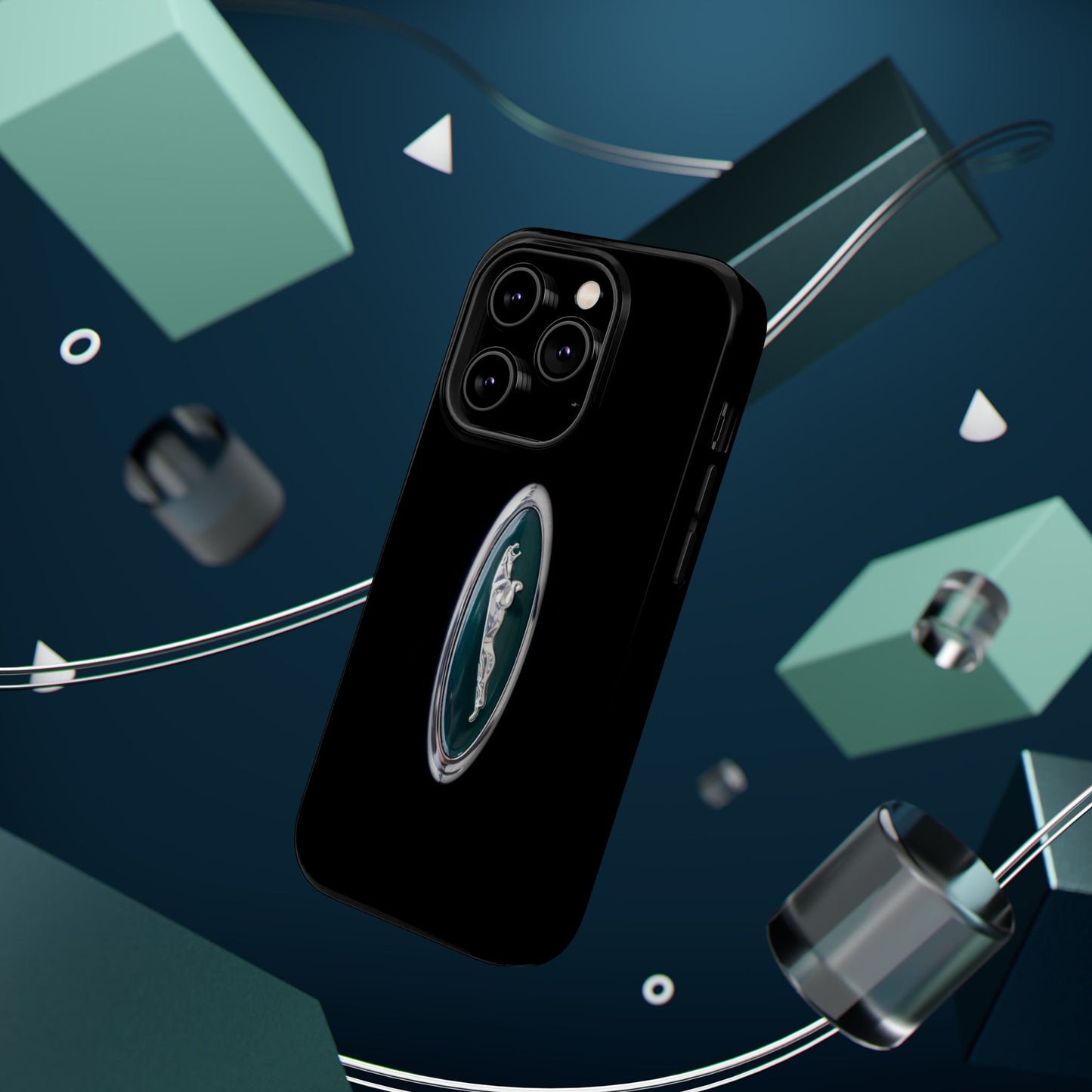 Magnetic Tough Cases, Classic Jaguar 'Leaper' Car Badge, Car Lover Gift, Protective iPhone Cover, Unique Design, Automotive Enthusiast